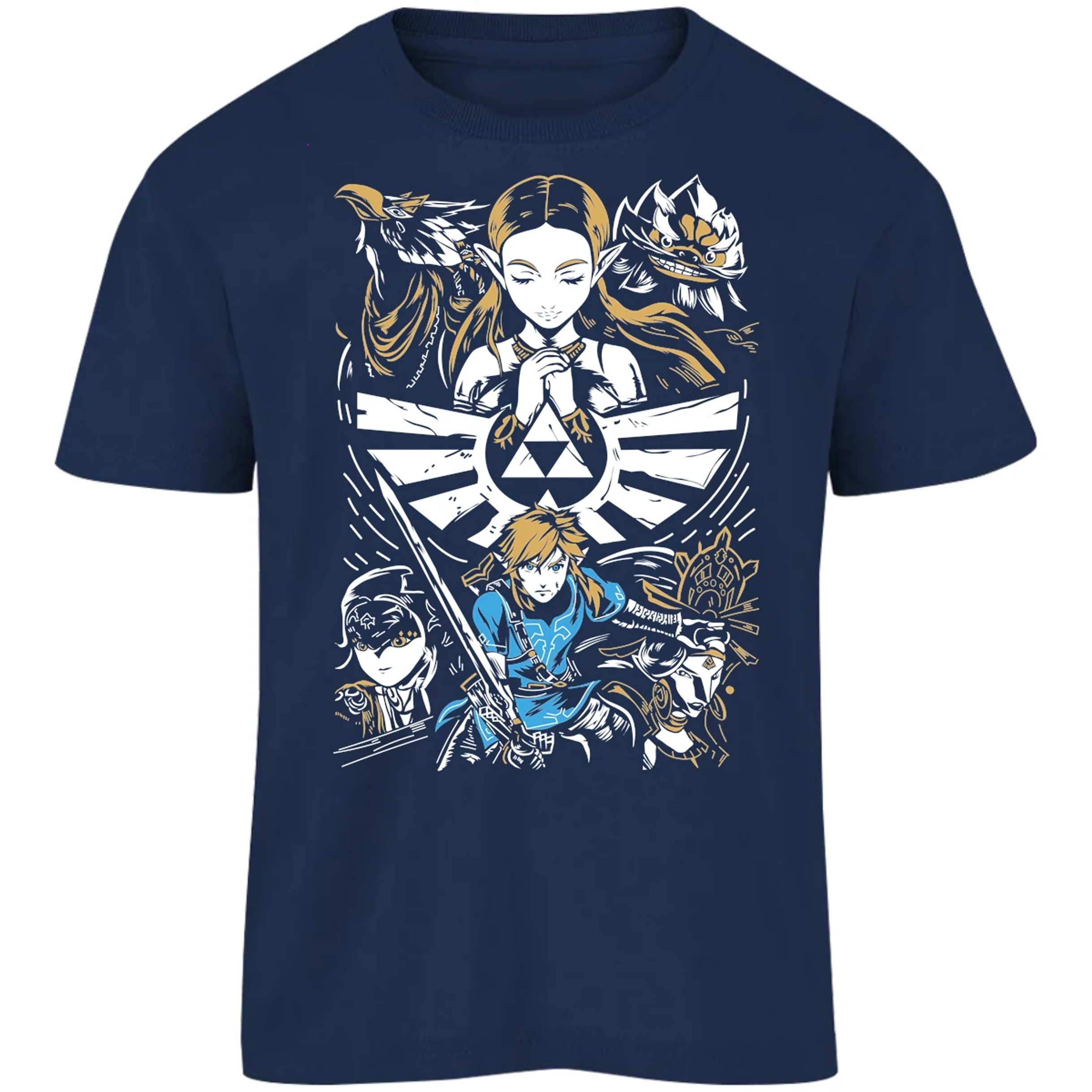 Playera The Leyend Of Zelda Diseo Link Y Zelda para Niño 1