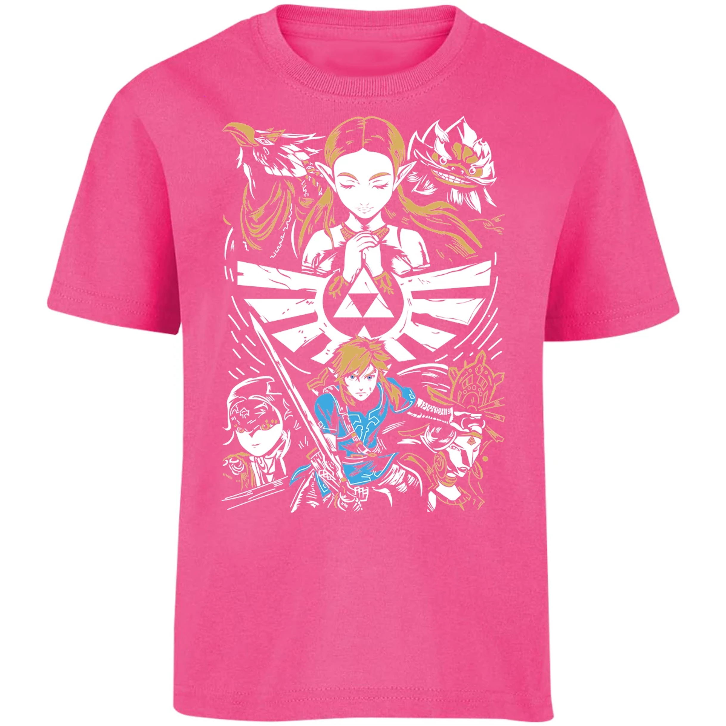 Playera The Leyend Of Zelda Diseo Link Y Zelda para Niño 2