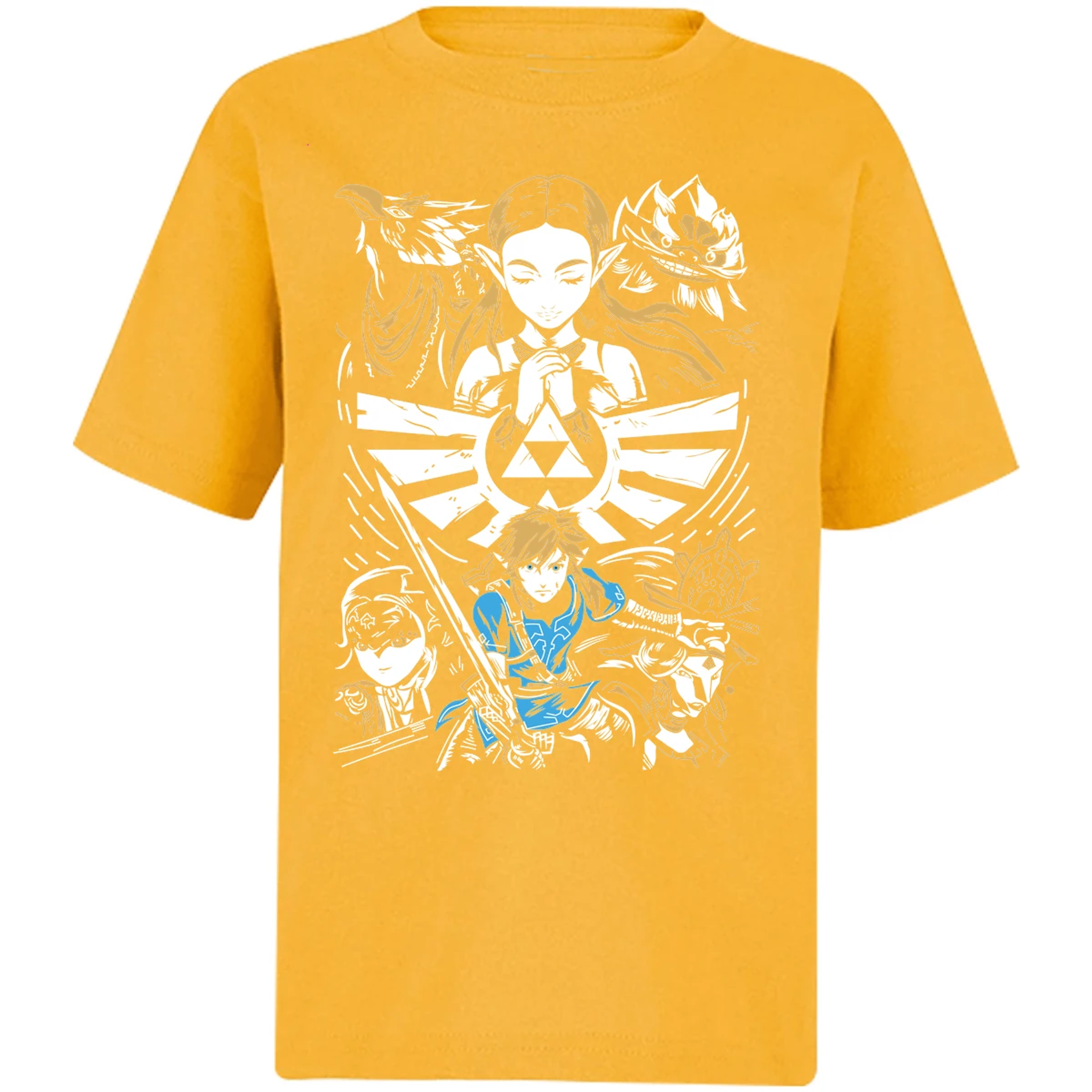 Playera The Leyend Of Zelda Diseo Link Y Zelda para Niño 3