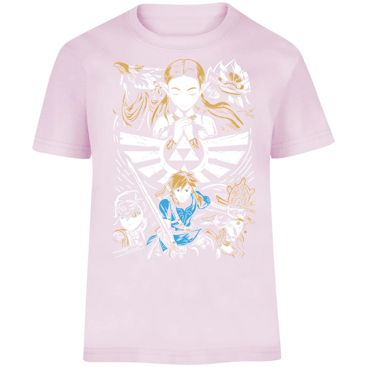 Playera The Leyend Of Zelda Diseo Link Y Zelda para Niño 4