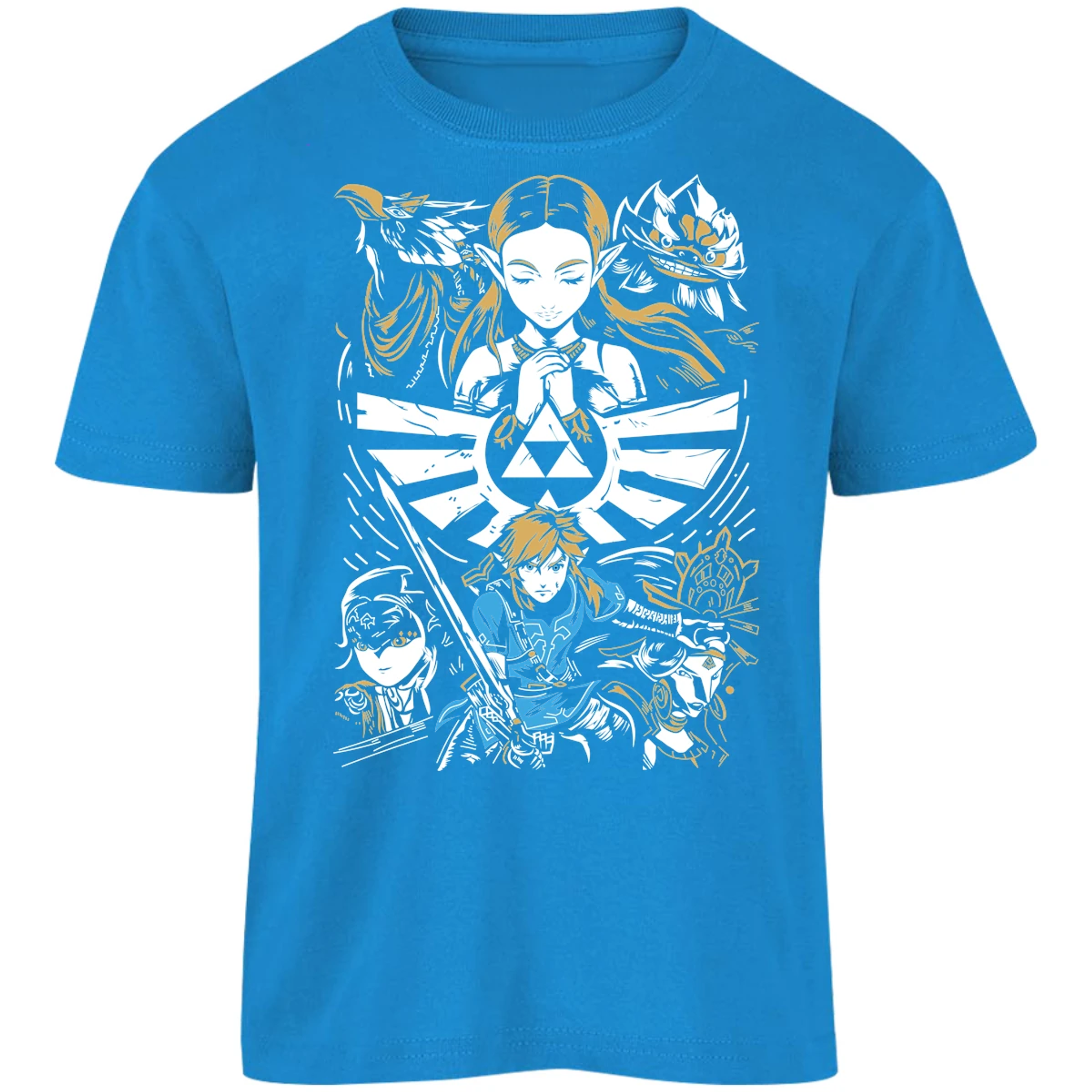 Playera The Leyend Of Zelda Diseo Link Y Zelda para Niño 8