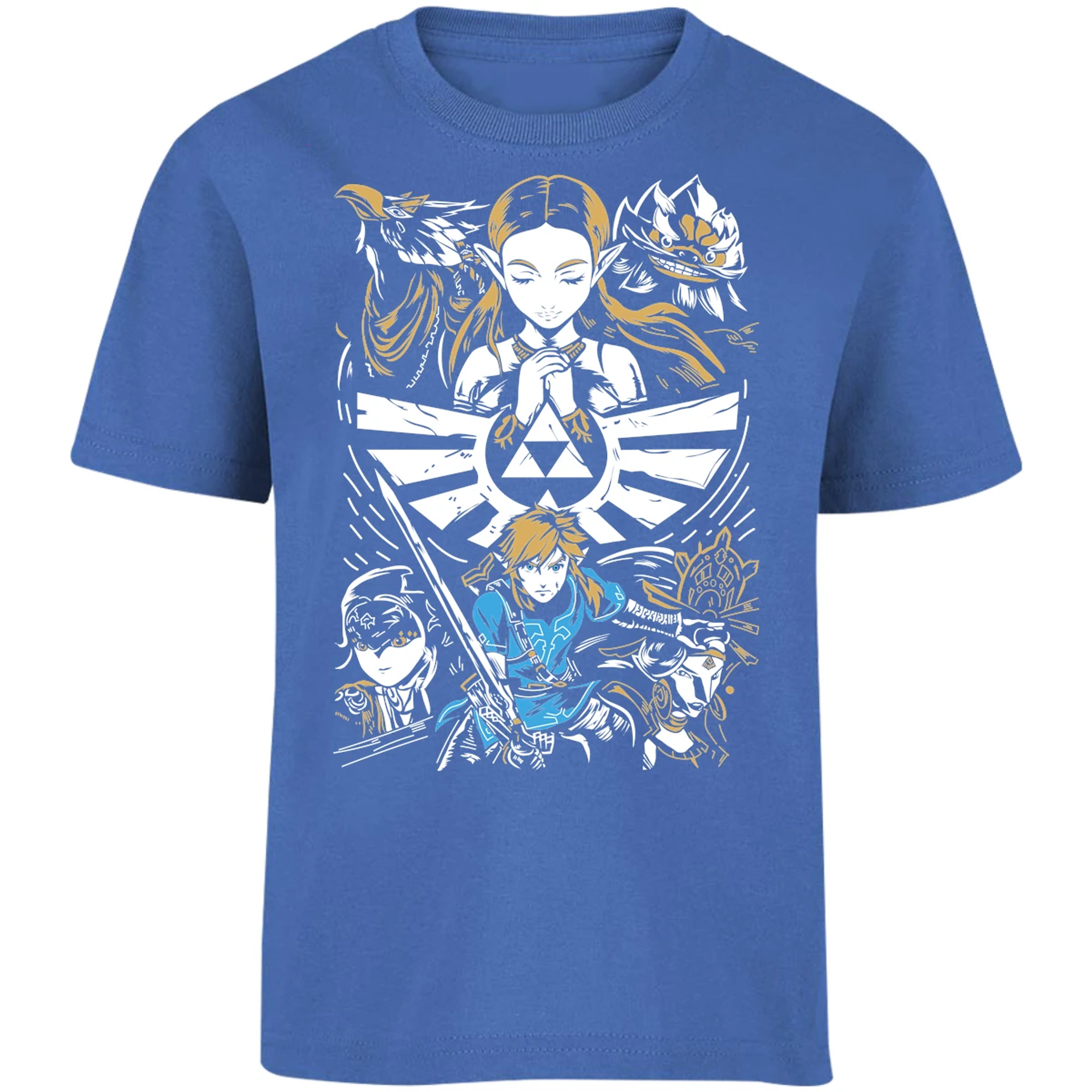 Playera The Leyend Of Zelda Diseo Link Y Zelda para Niño 9