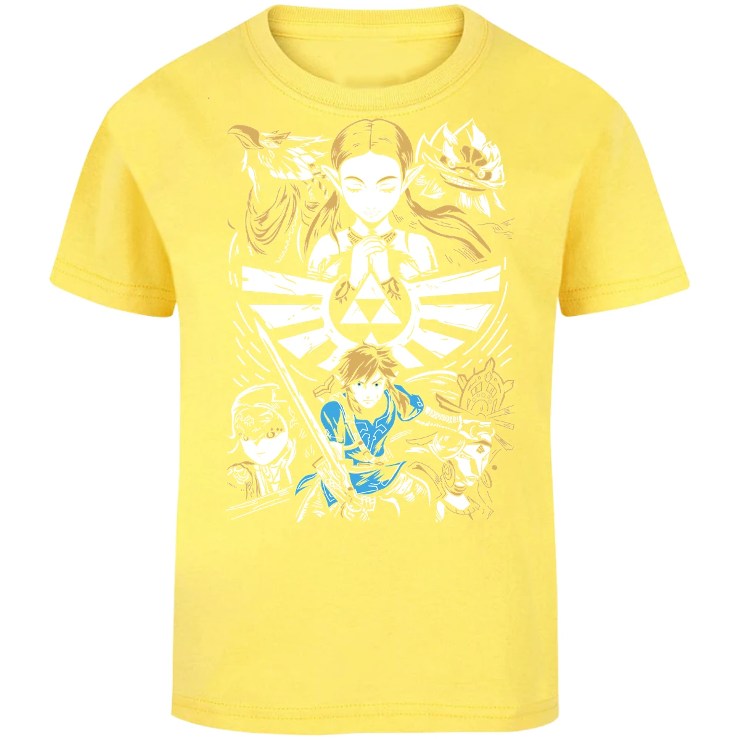 Playera The Leyend Of Zelda Diseo Link Y Zelda para Niño 11