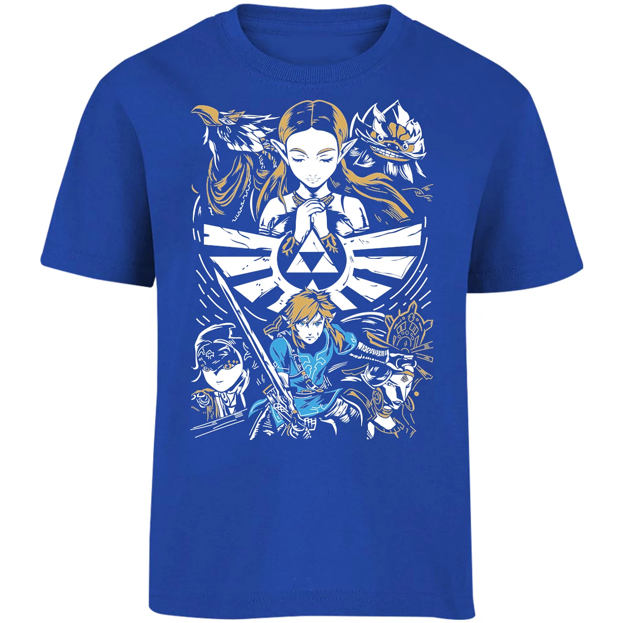 Playera The Leyend Of Zelda Diseo Link Y Zelda para Niño 14