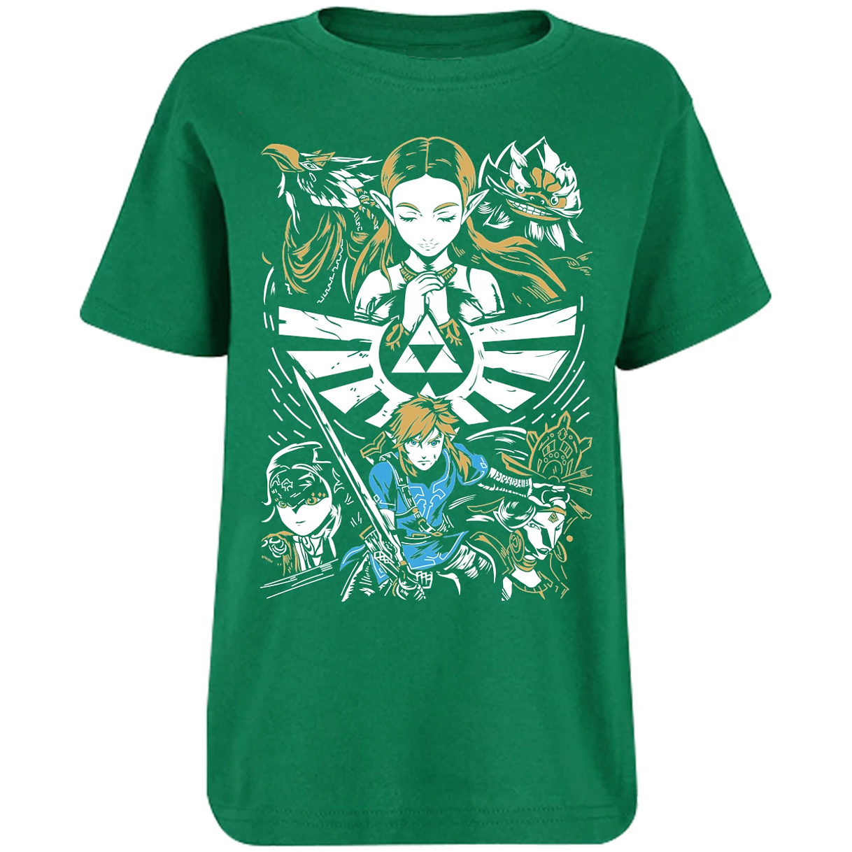 Playera The Leyend Of Zelda Diseo Link Y Zelda para Niño 17