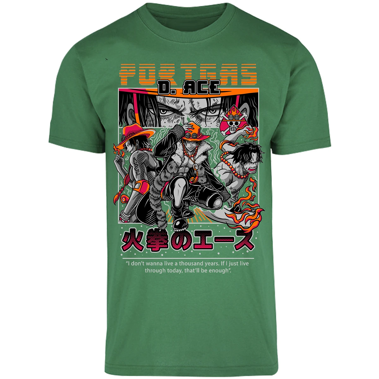 Playera One Piece Portgas para Adulto 1