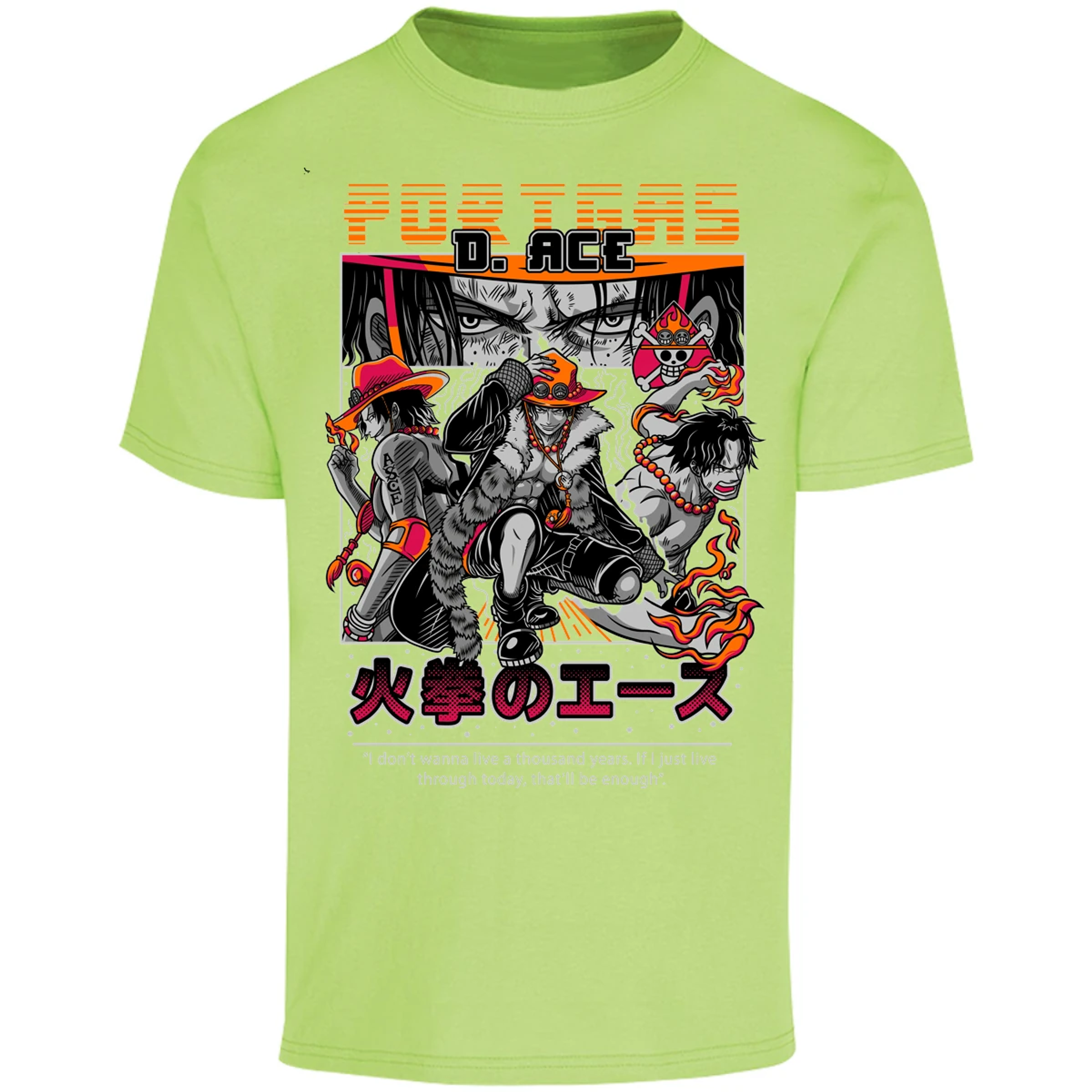 Playera One Piece Portgas para Adulto 46