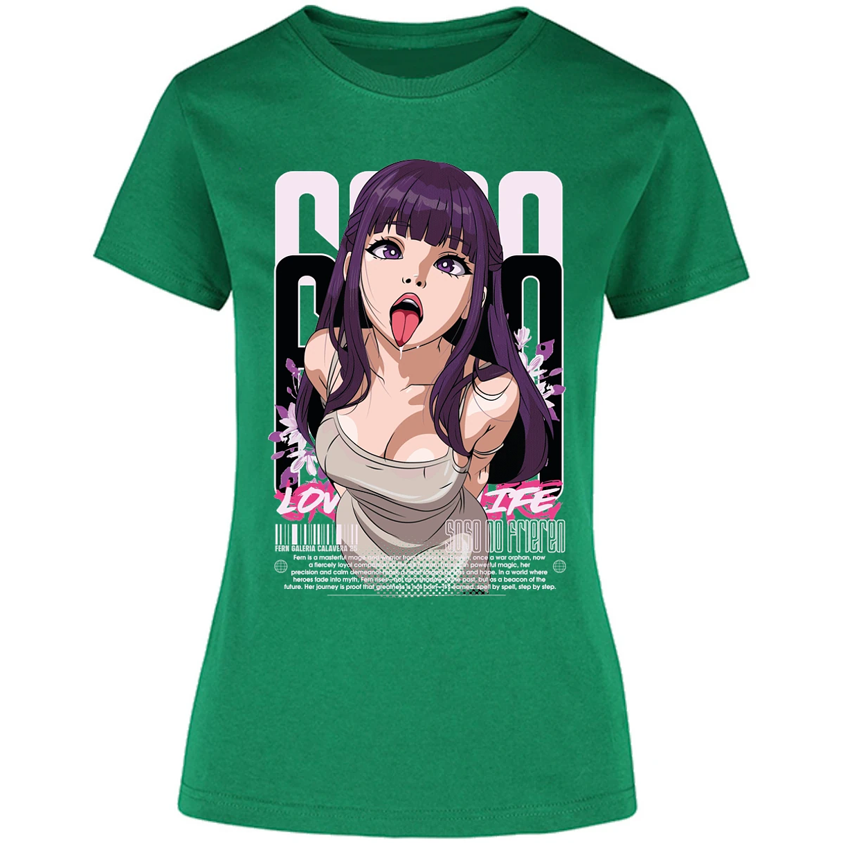 Blusa Soso No Frieren Fern Waifu Blusa para Mujer 1