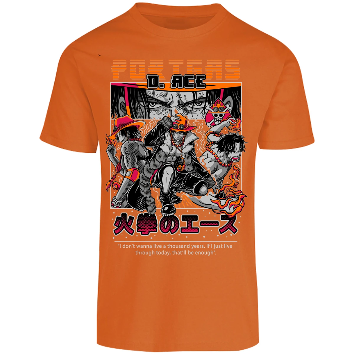 Playera One Piece Portgas para Adulto 20