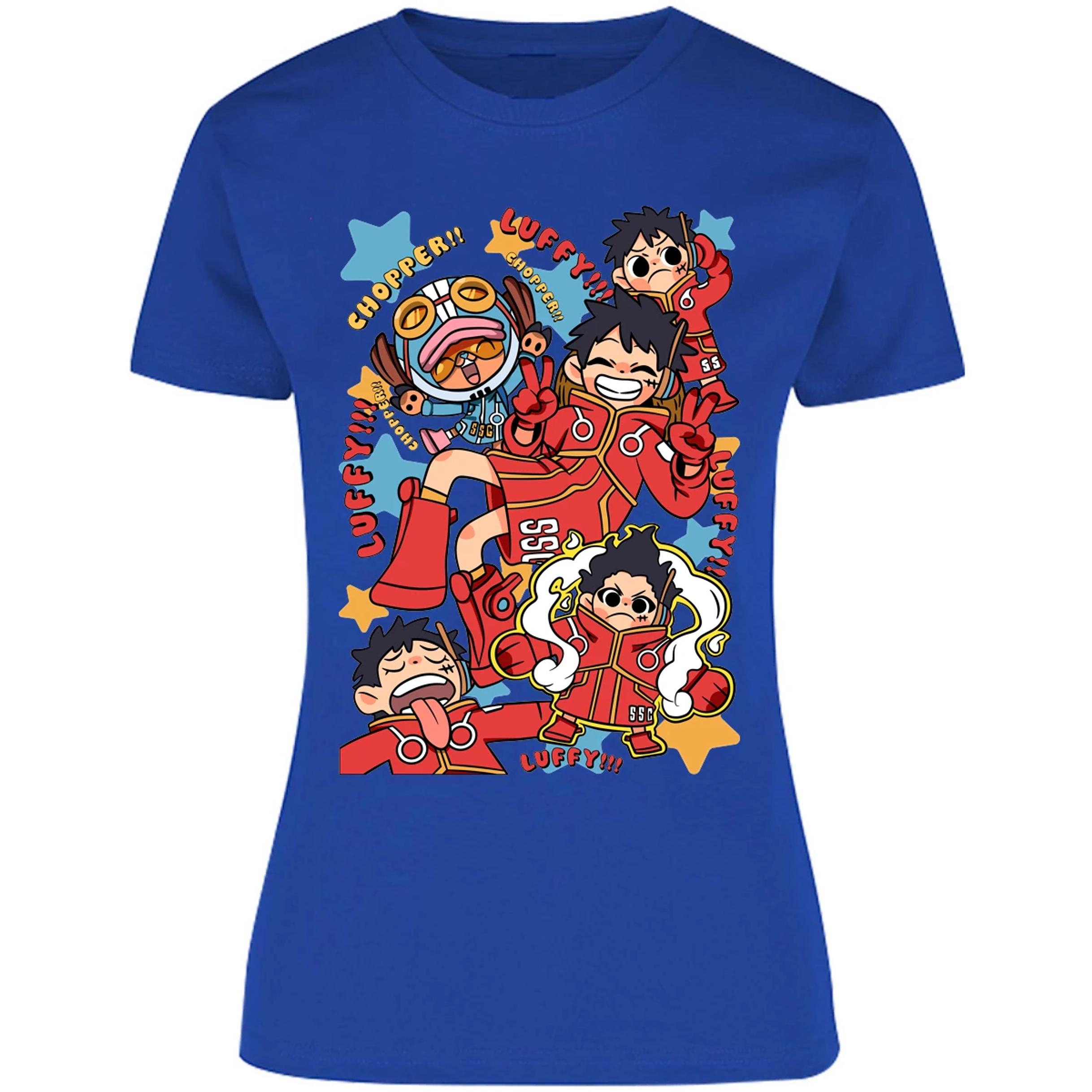 Blusa One Piece Luffy Egghead Chibi Blusa para Mujer 24