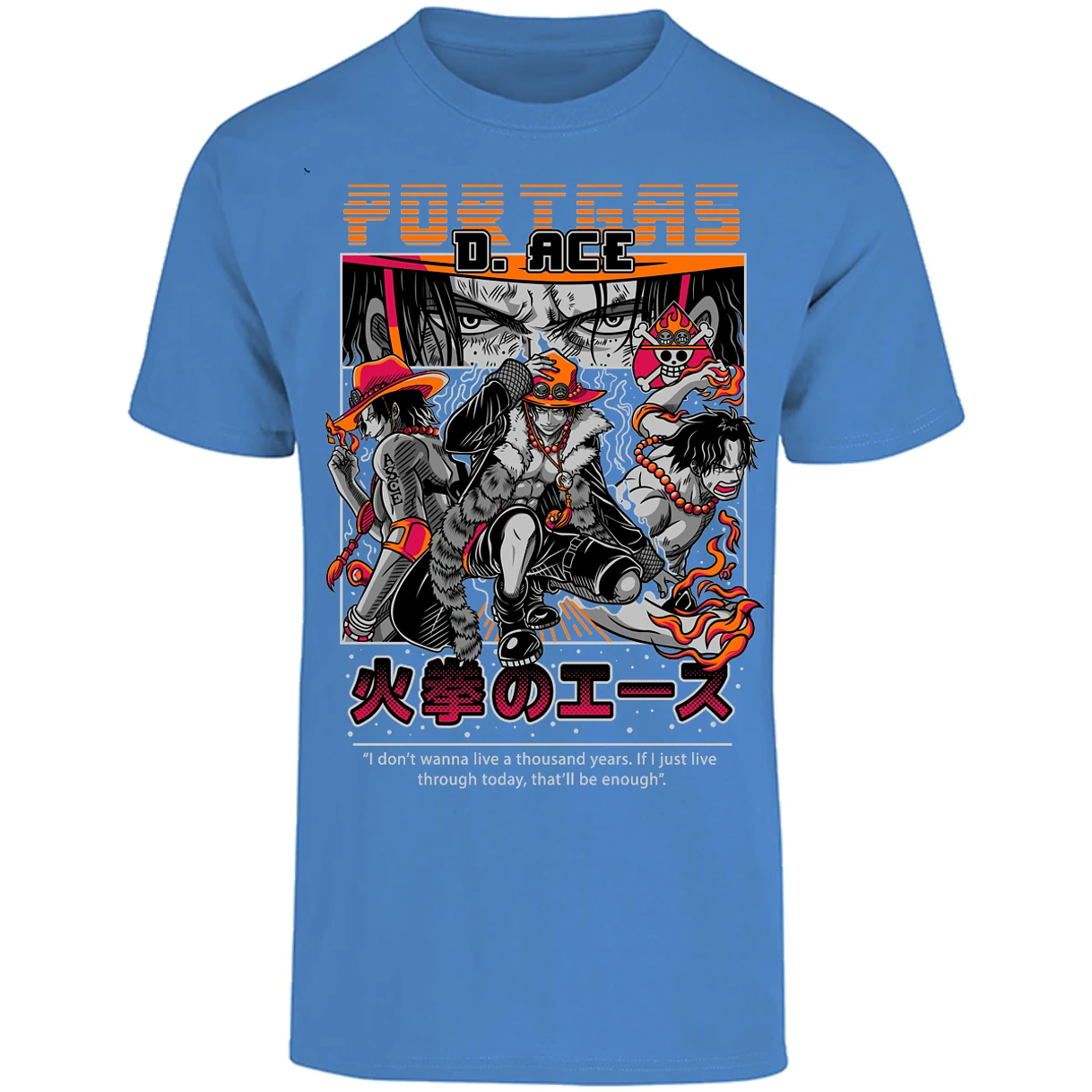 Playera One Piece Portgas para Adulto 27