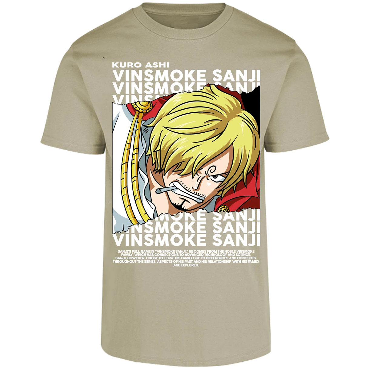 Playera One Piece Sanji para Adulto 3