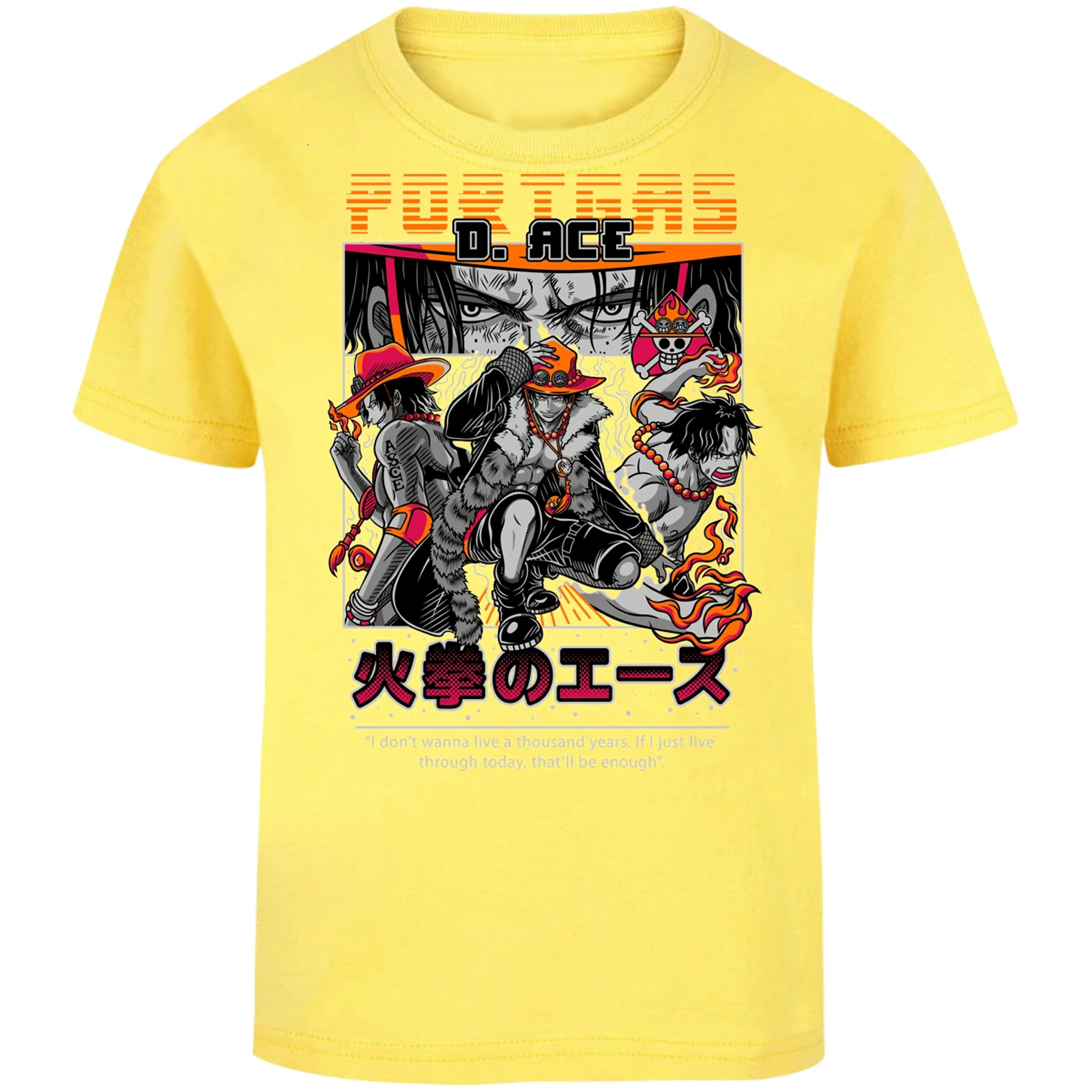 Playera One Piece Portgas para Niño 25