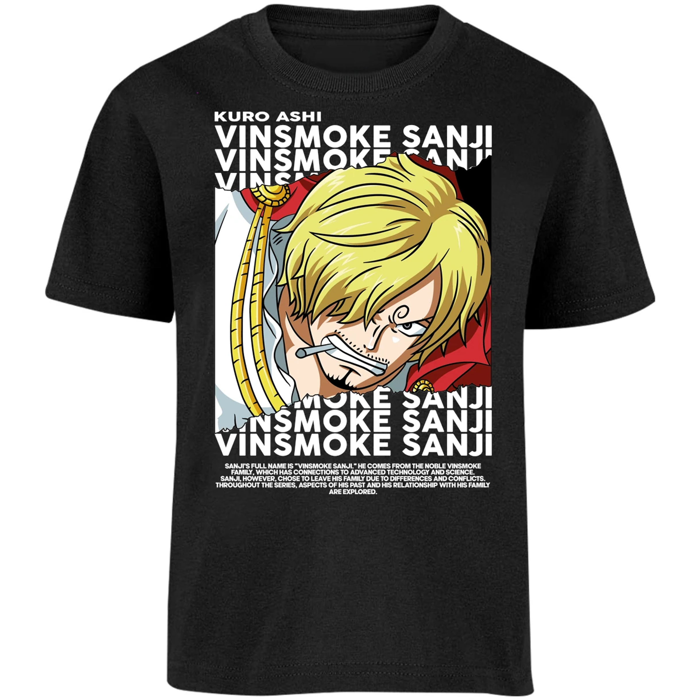 Playera One Piece Sanji para Niño 5