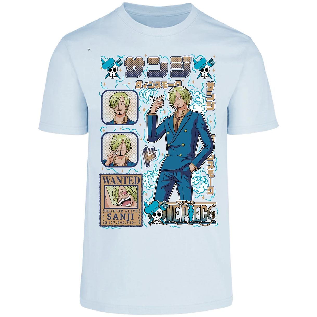 Playera One Piece Sanji Anime para Adulto 33