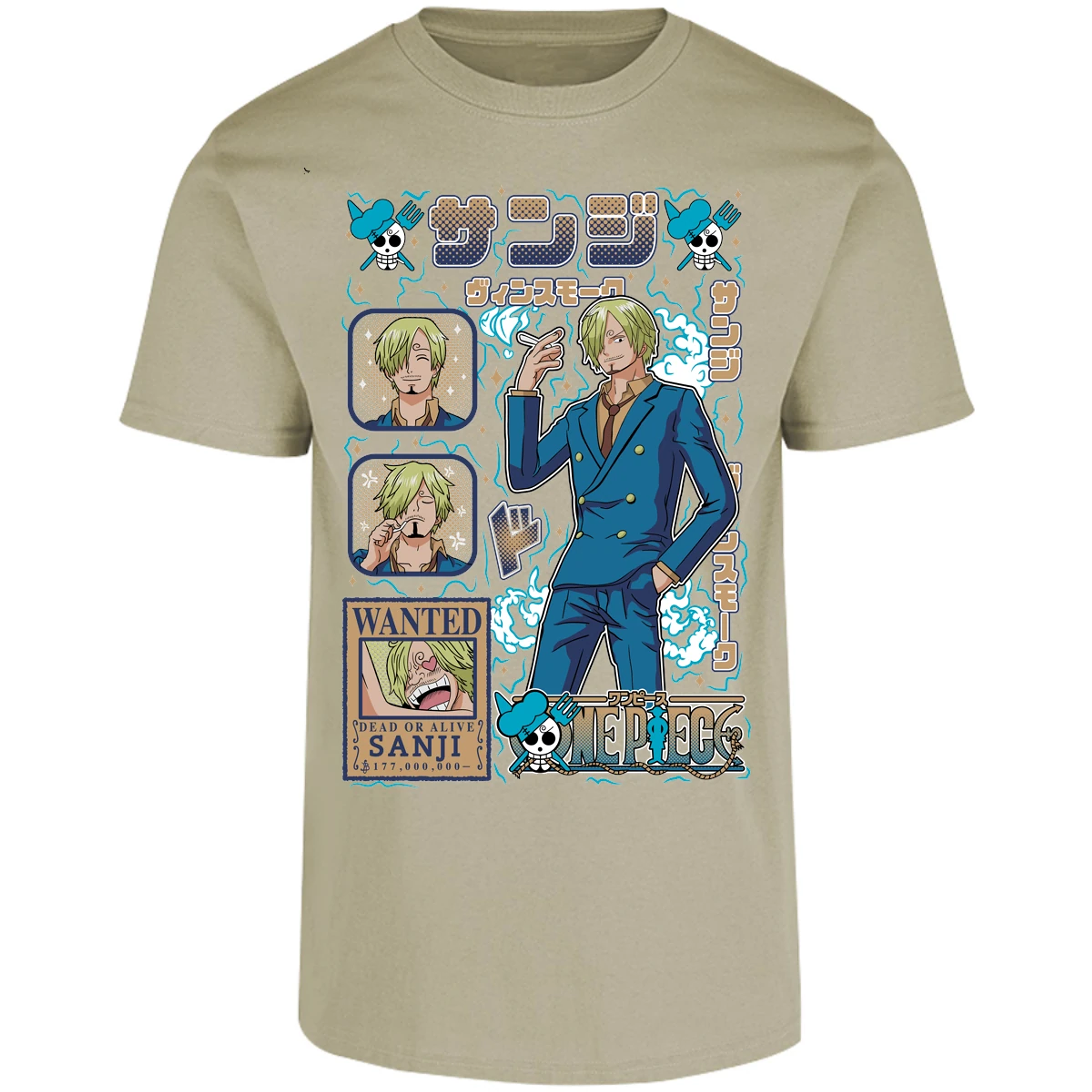 Playera One Piece Sanji Anime para Adulto 14