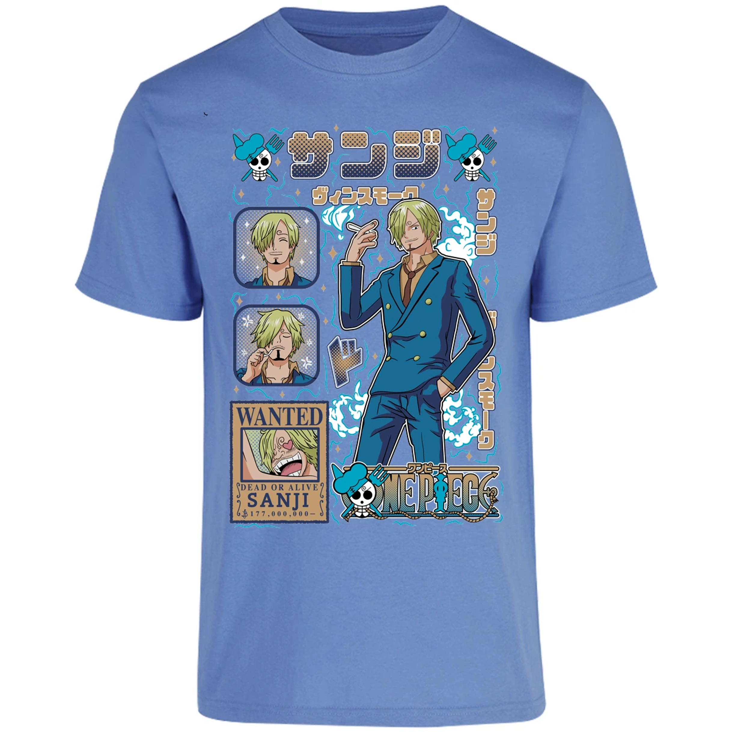 Playera One Piece Sanji Anime para Adulto 10