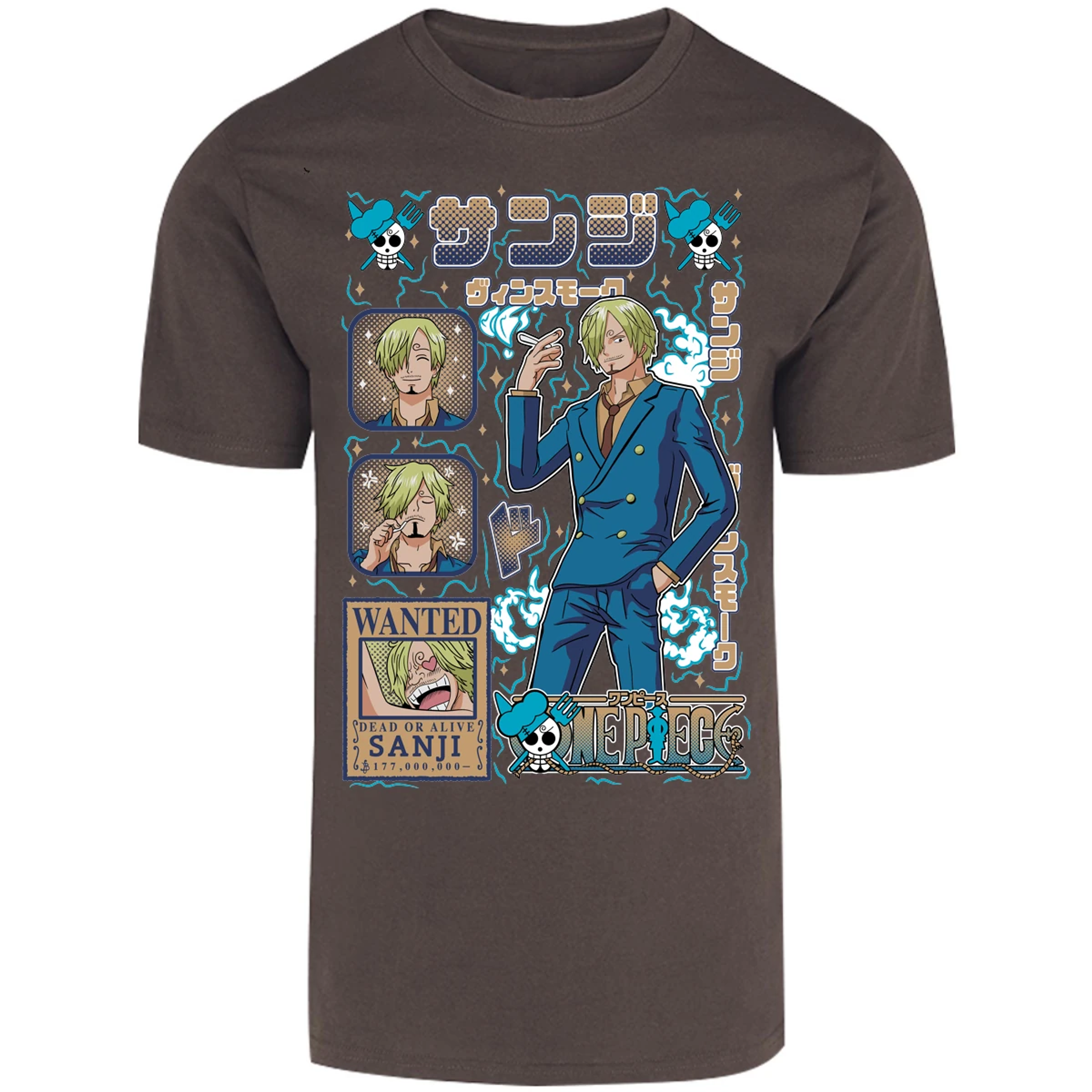 Playera One Piece Sanji Anime para Adulto 21
