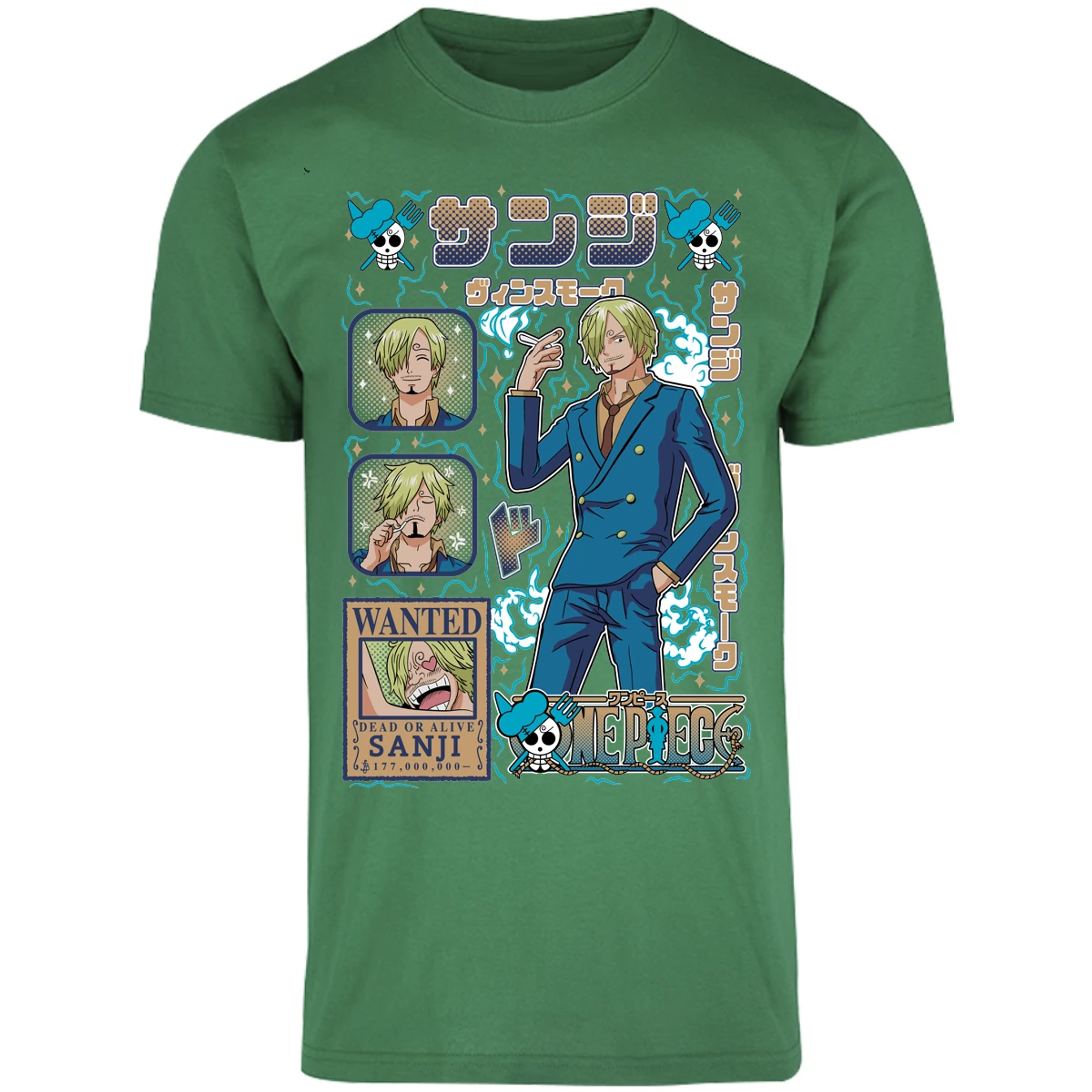Playera One Piece Sanji Anime para Adulto 3