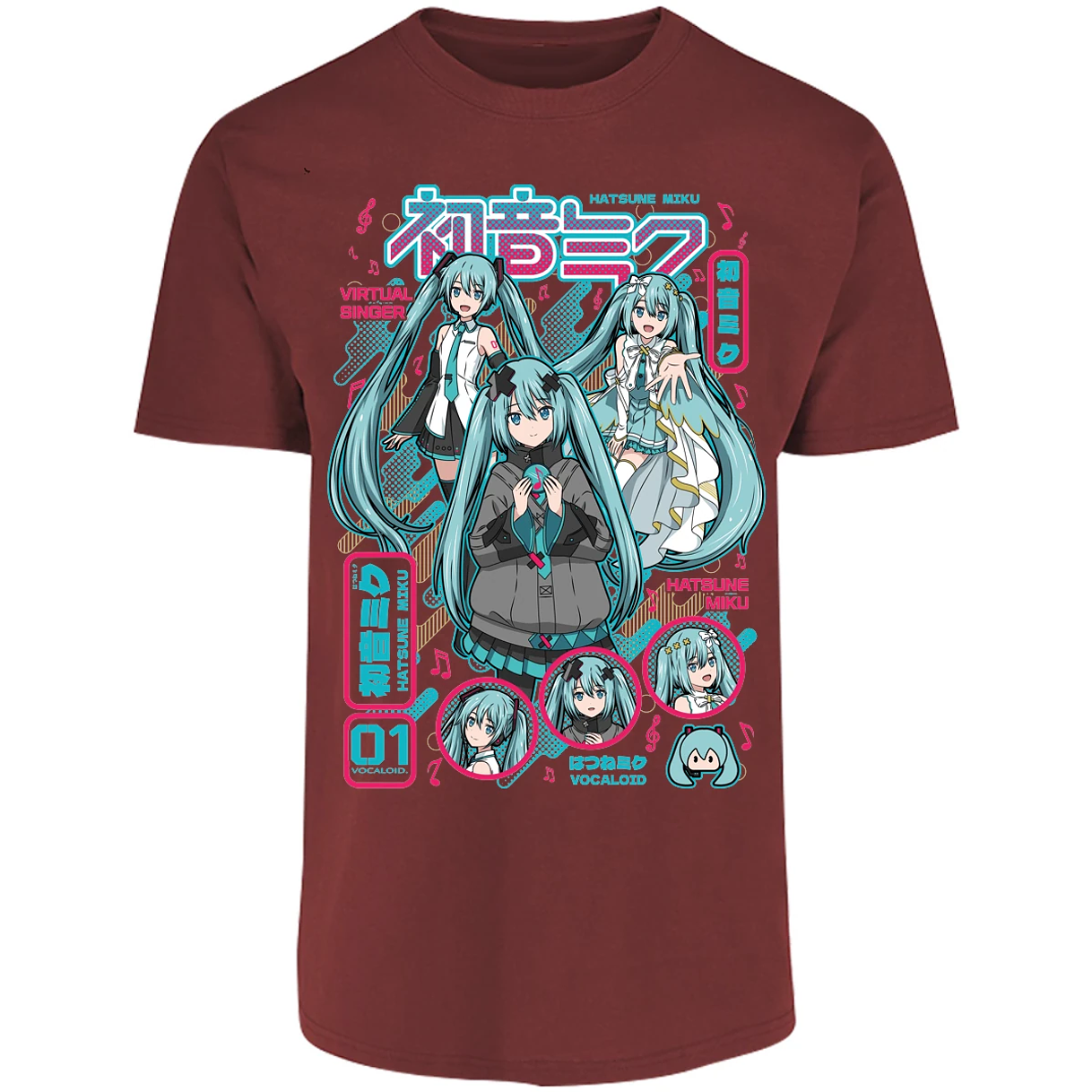 Playera Naruto Miku Anime para Adulto 28