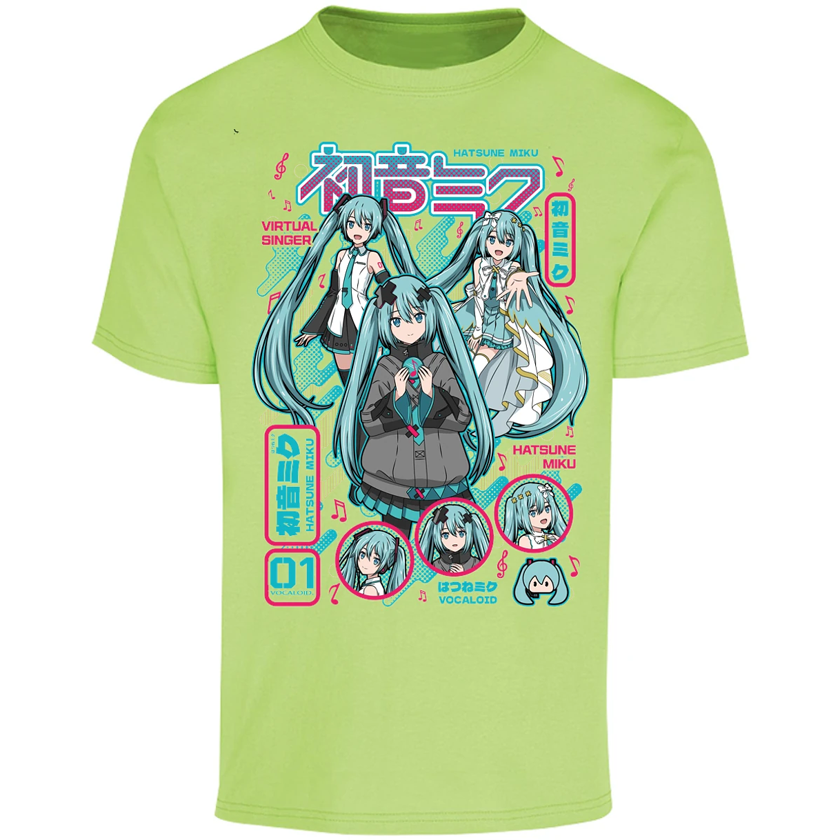 Playera Naruto Miku Anime para Adulto 21