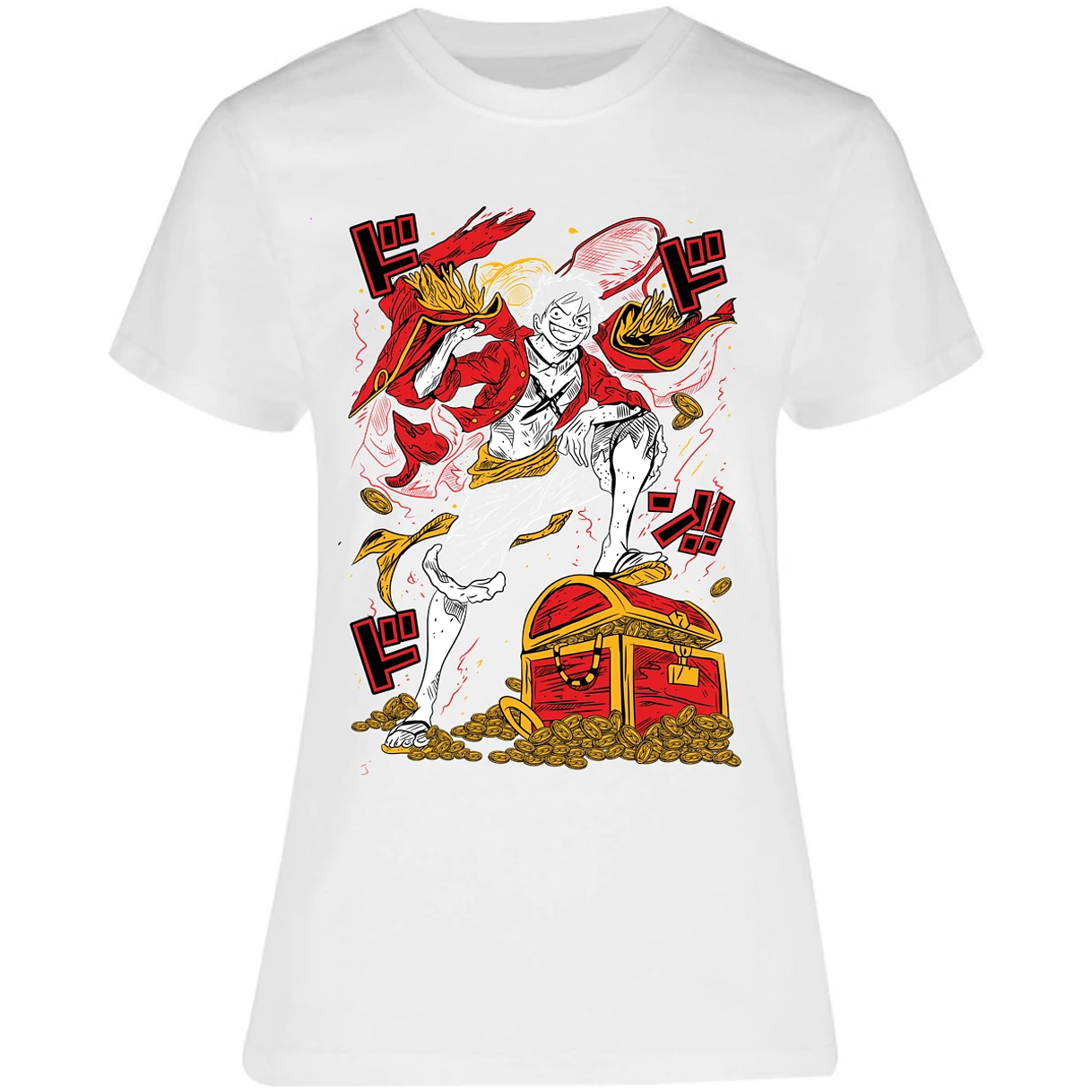 Blusa One Piece Luffy Tesoro Anime Blusa para Mujer 33