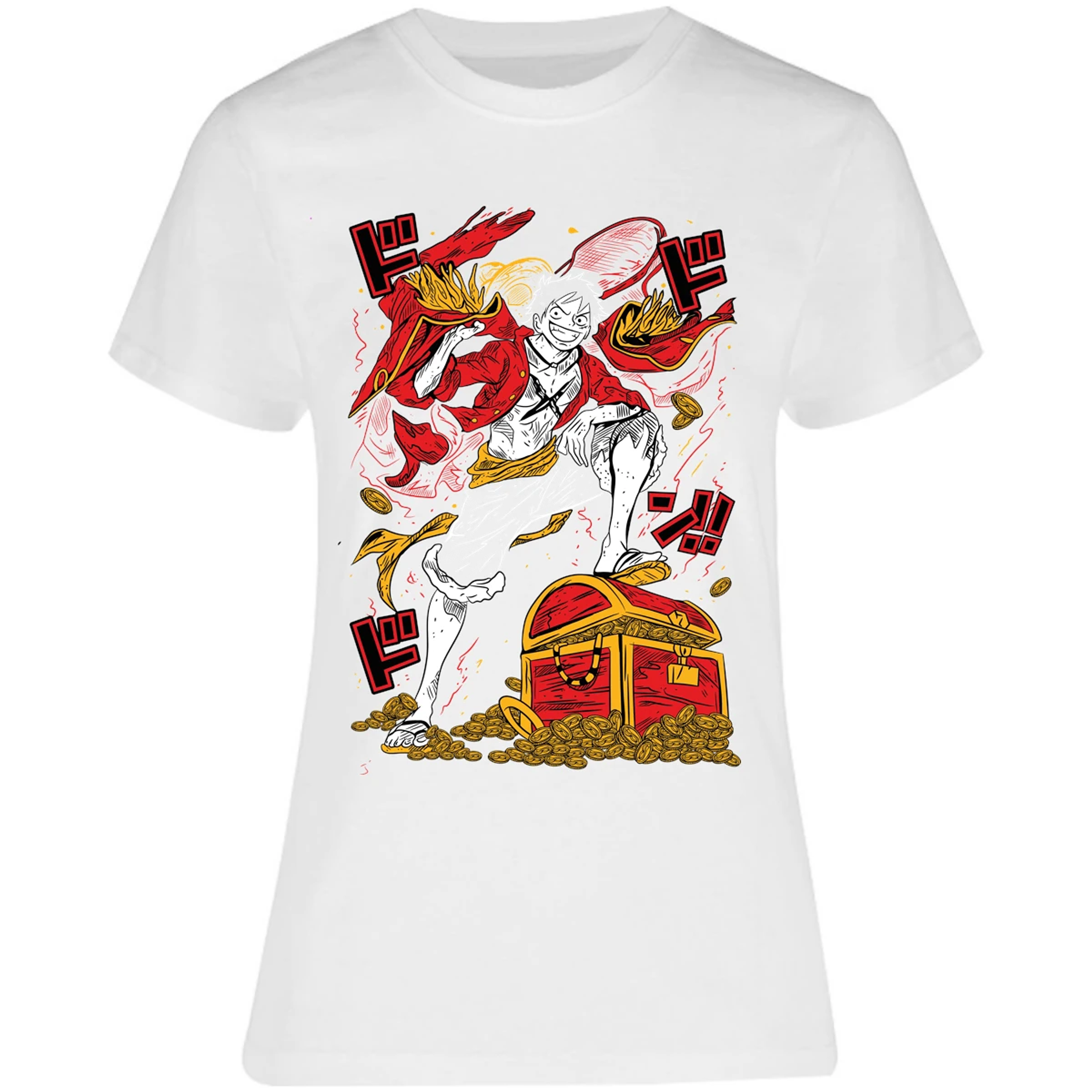 Blusa One Piece Luffy Tesoro Anime Blusa para Mujer 33