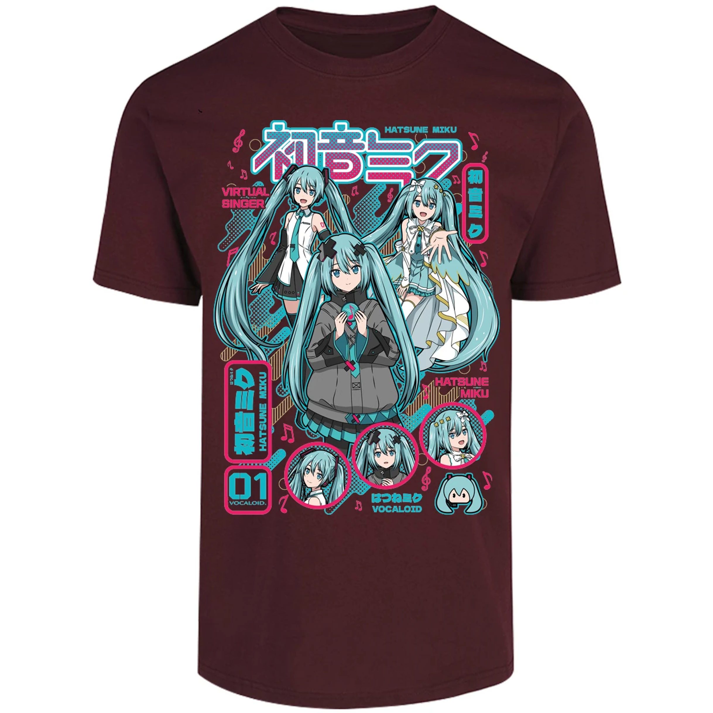 Playera Naruto Miku Anime para Adulto 22