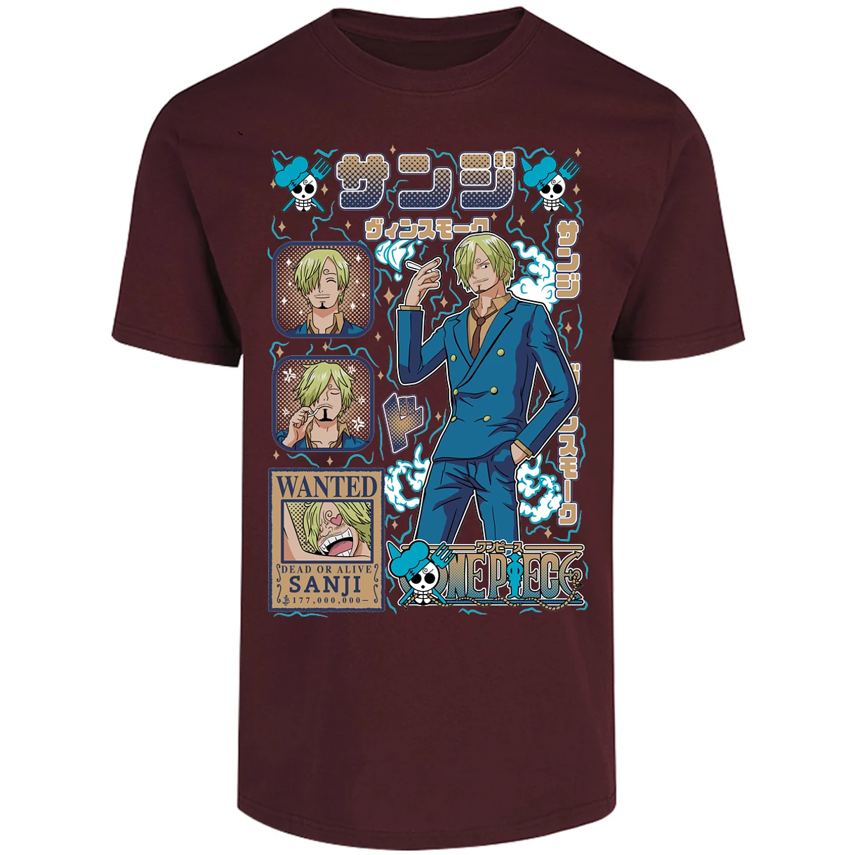 Playera One Piece Sanji Anime para Adulto 30