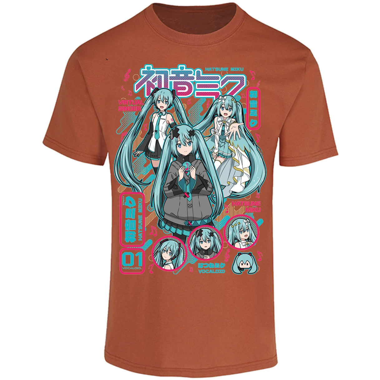 Playera Naruto Miku Anime para Adulto 25