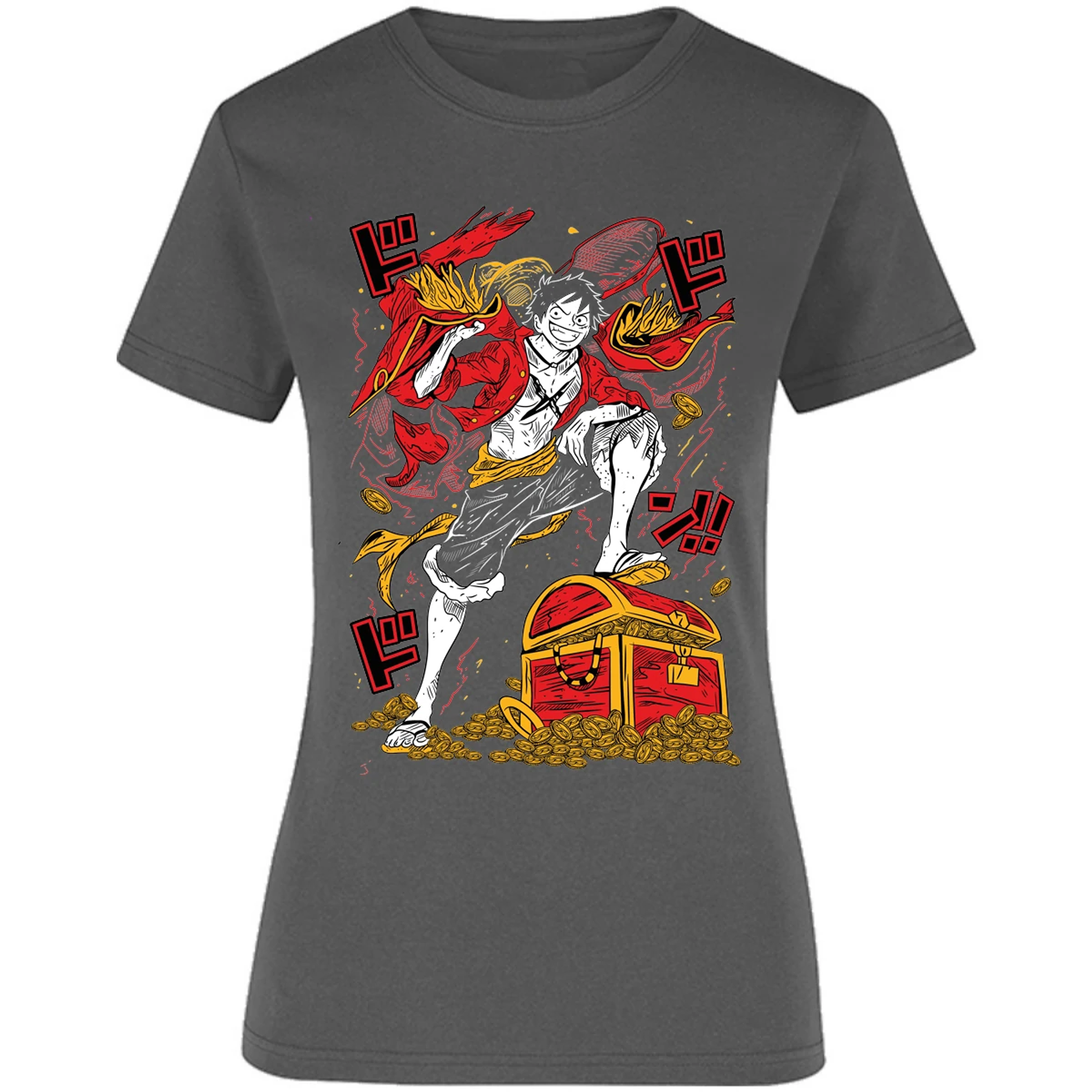 Blusa One Piece Luffy Tesoro Anime Blusa para Mujer 17