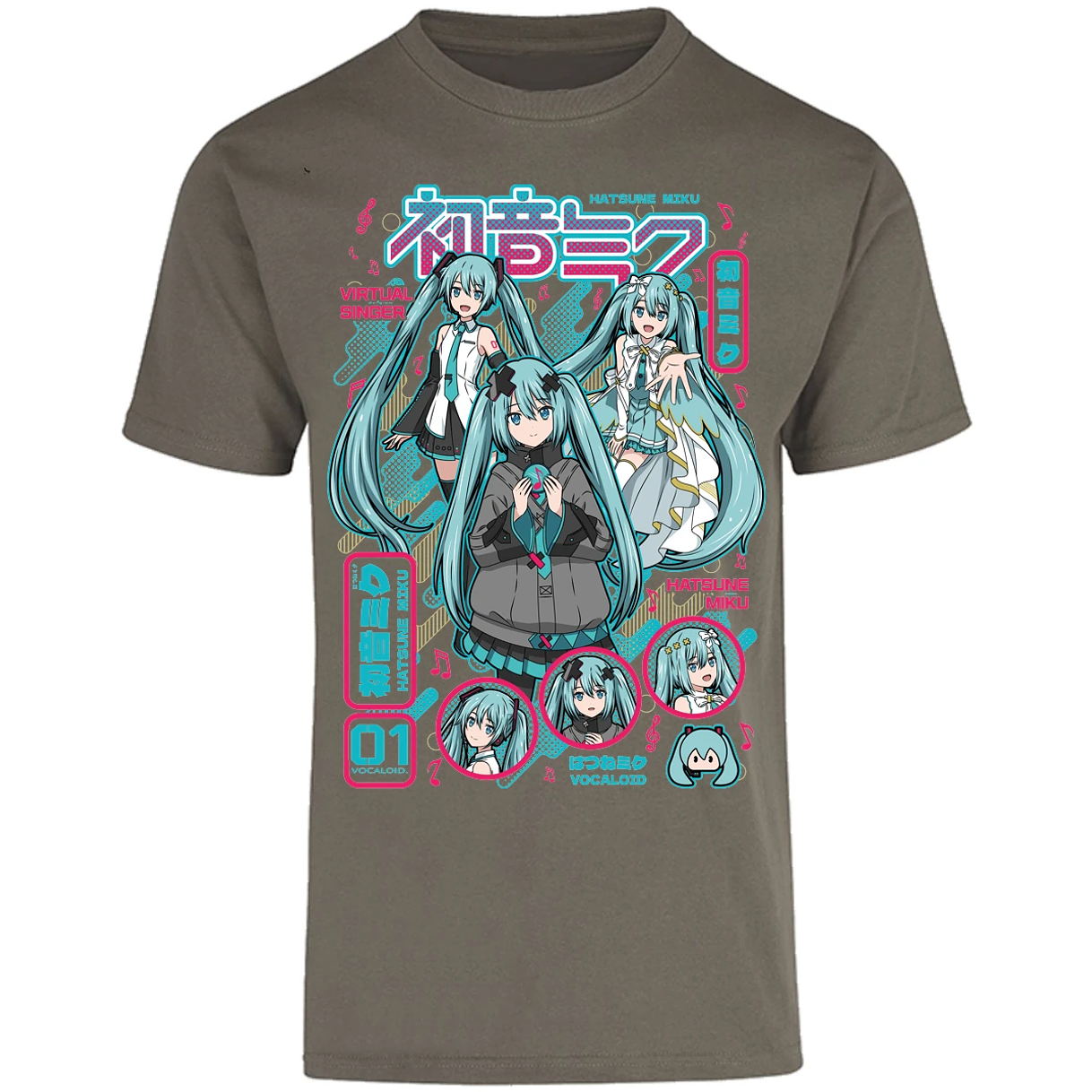 Playera Naruto Miku Anime para Adulto 16