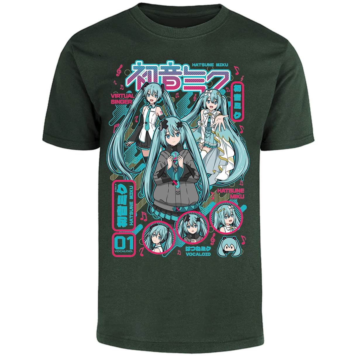 Playera Naruto Miku Anime para Adulto 26