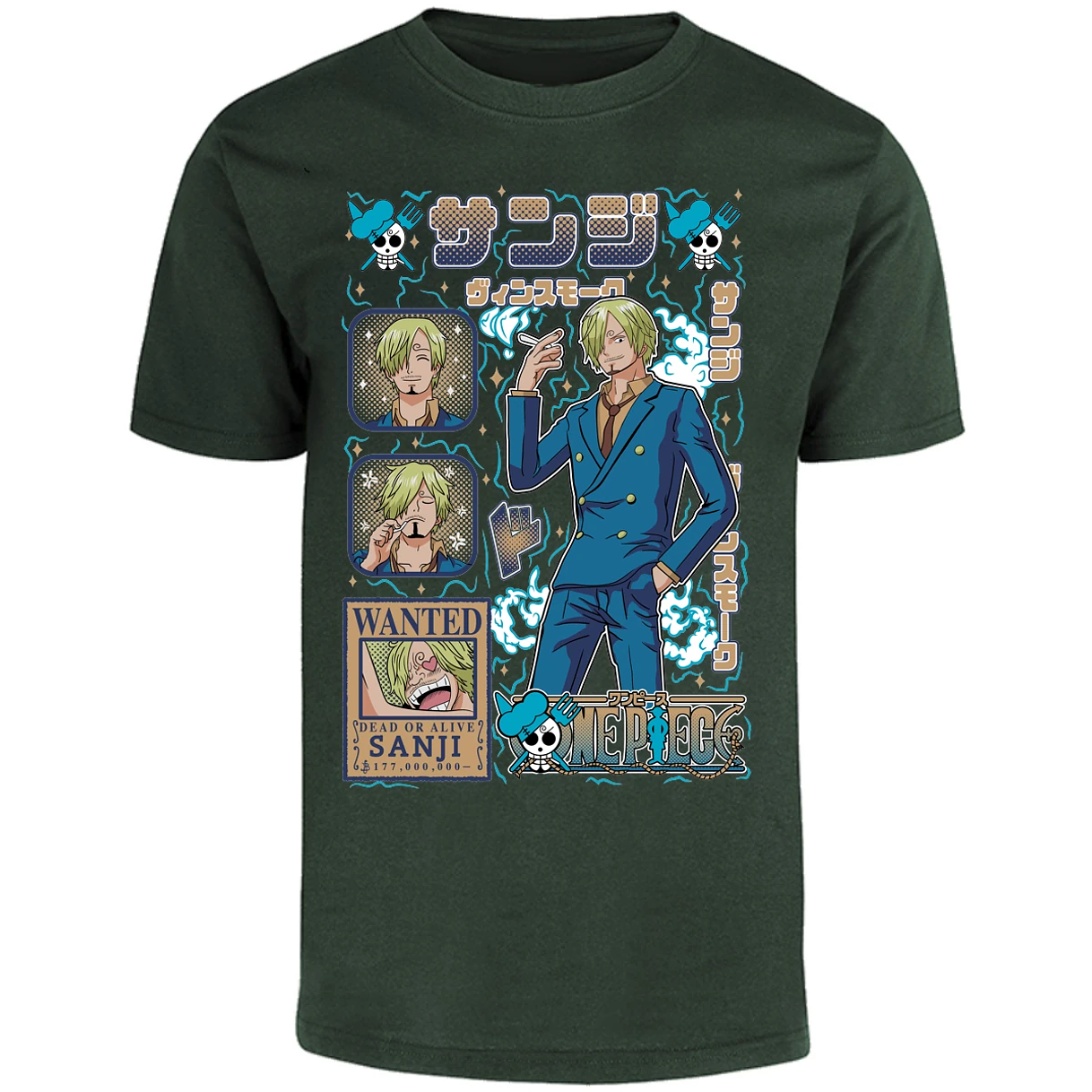 Playera One Piece Sanji Anime para Adulto 31