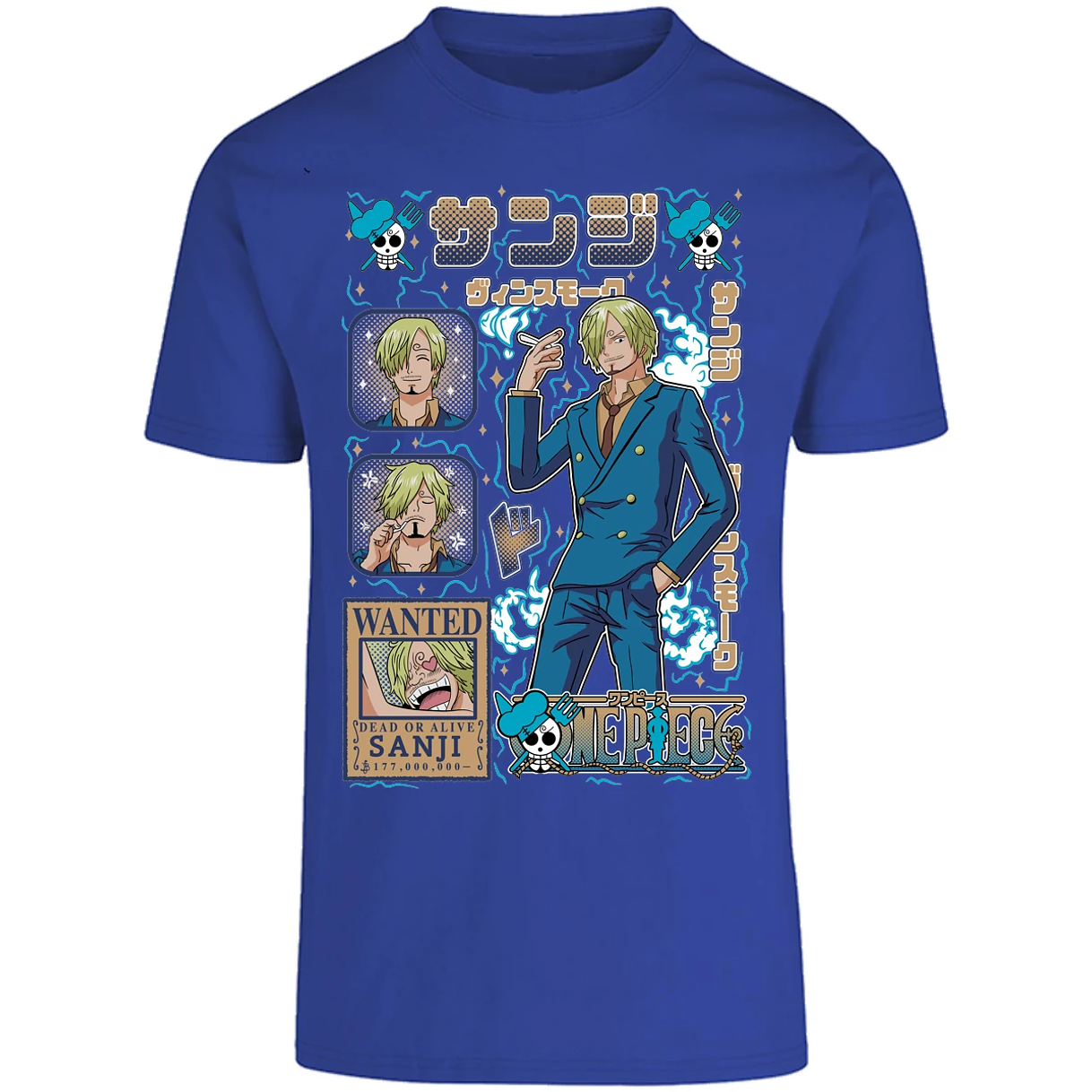 Playera One Piece Sanji Anime para Adulto 36