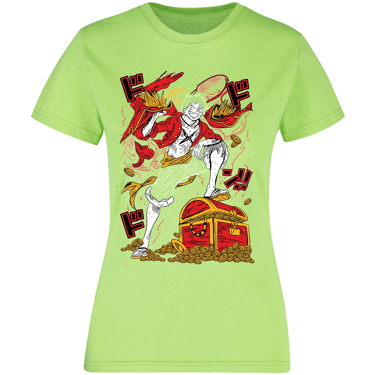 Blusa One Piece Luffy Tesoro Anime Blusa para Mujer 23