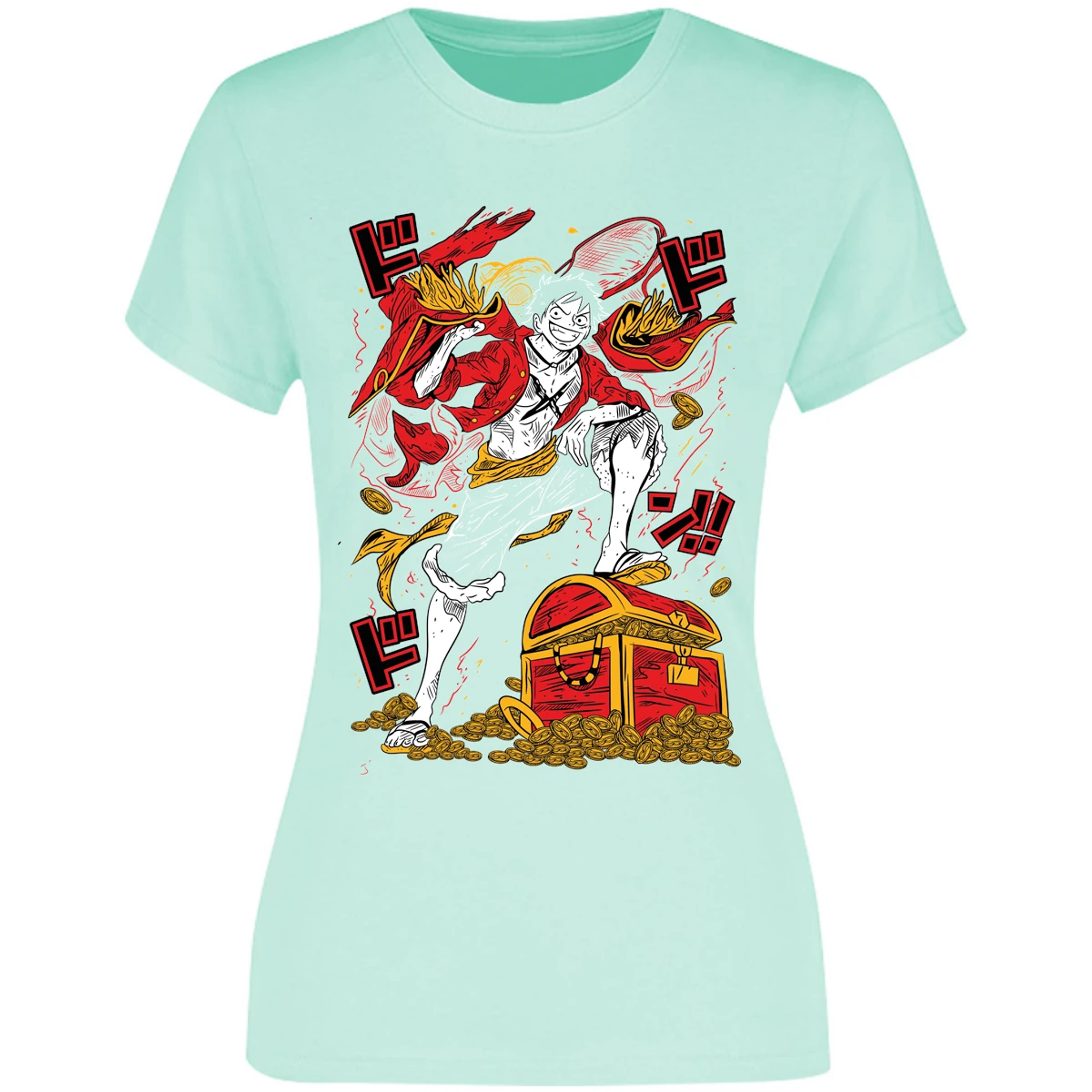 Blusa One Piece Luffy Tesoro Anime Blusa para Mujer 3