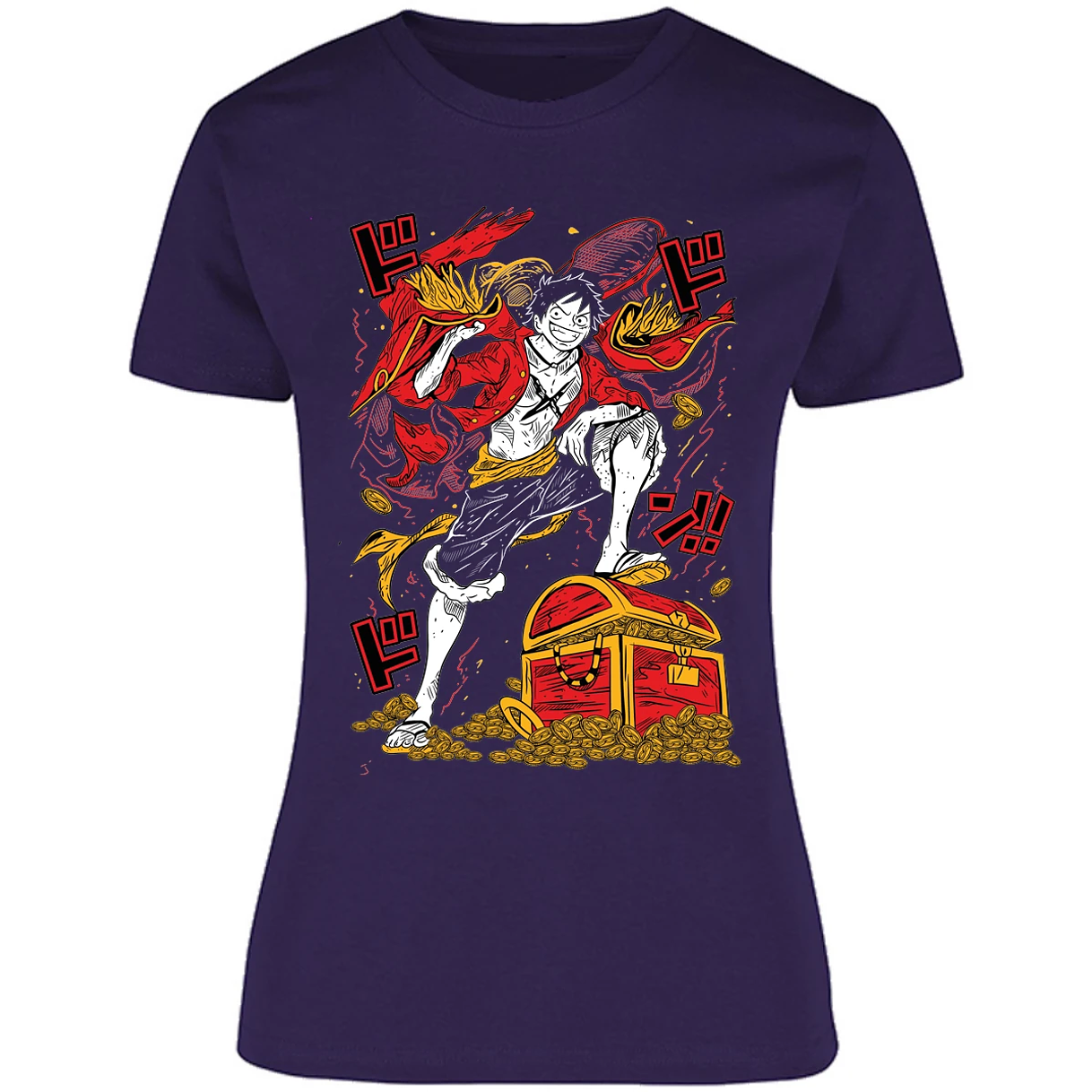 Blusa One Piece Luffy Tesoro Anime Blusa para Mujer 1