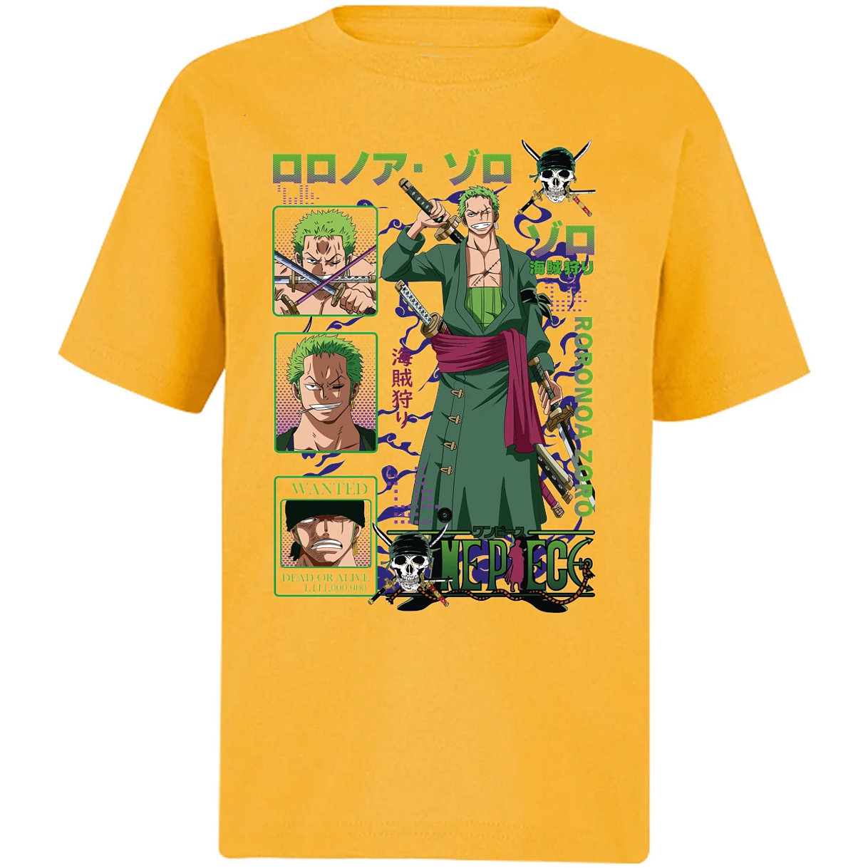 Playera One Piece Zoro One Piece para Niño 11
