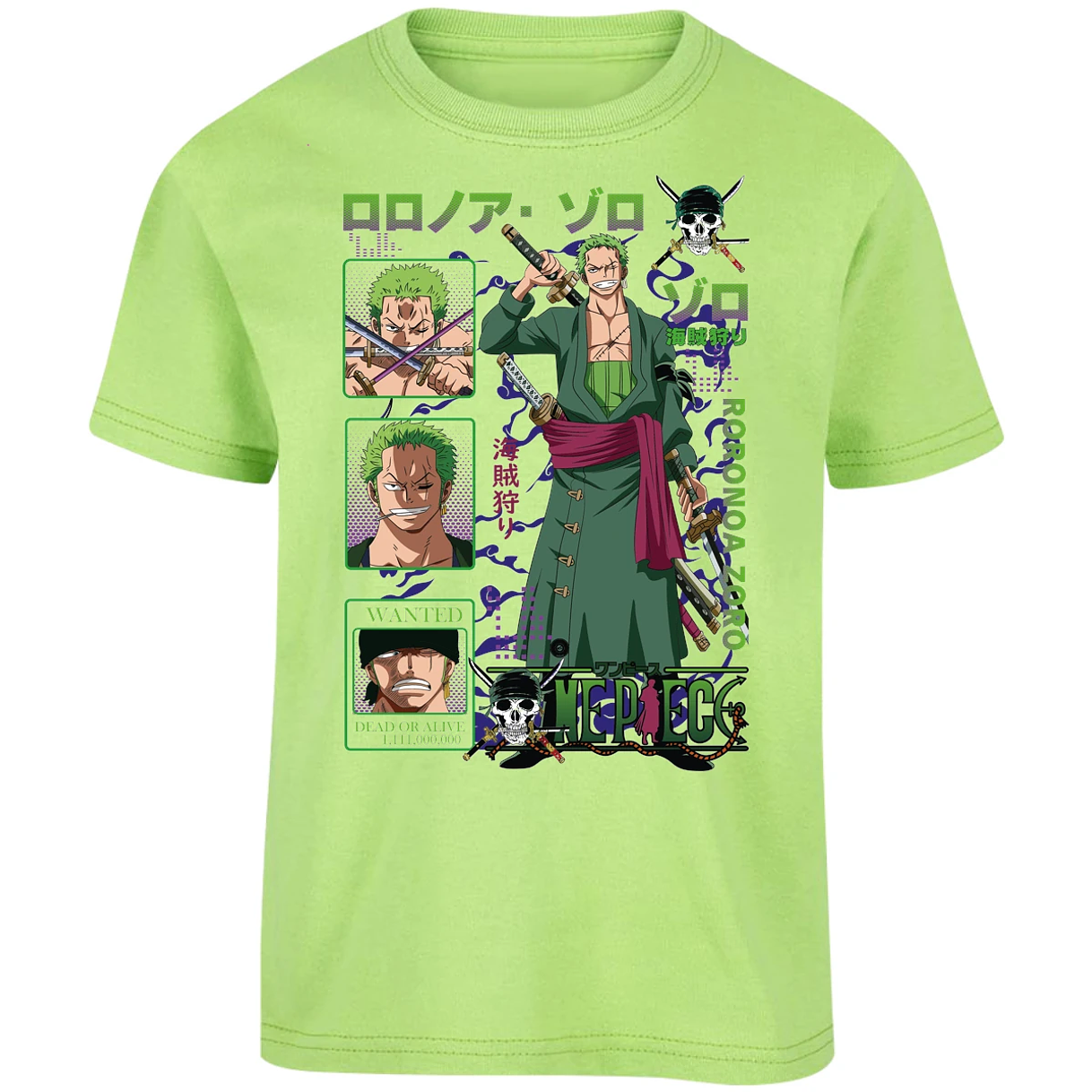 Playera One Piece Zoro One Piece para Niño 21