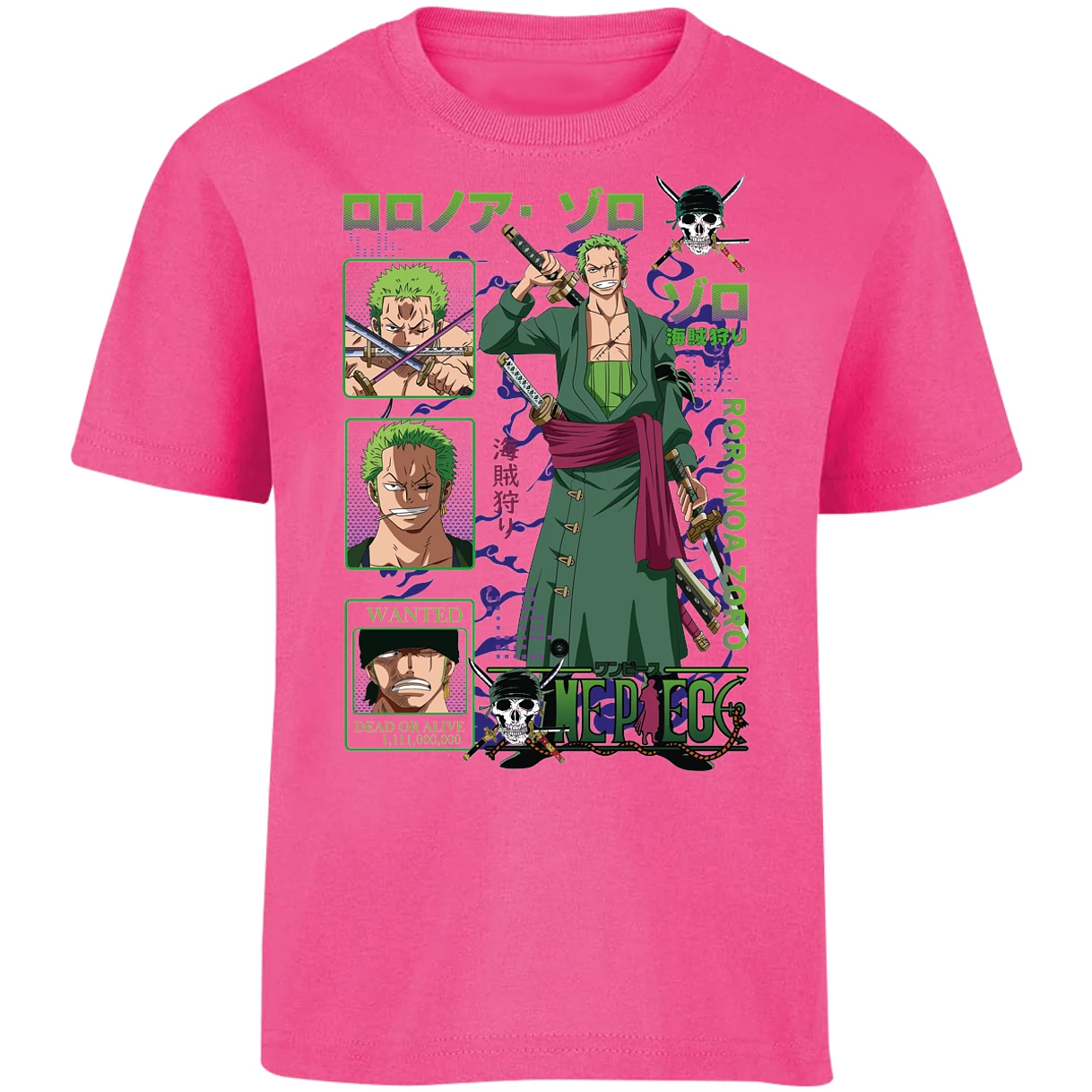 Playera One Piece Zoro One Piece para Niño 5