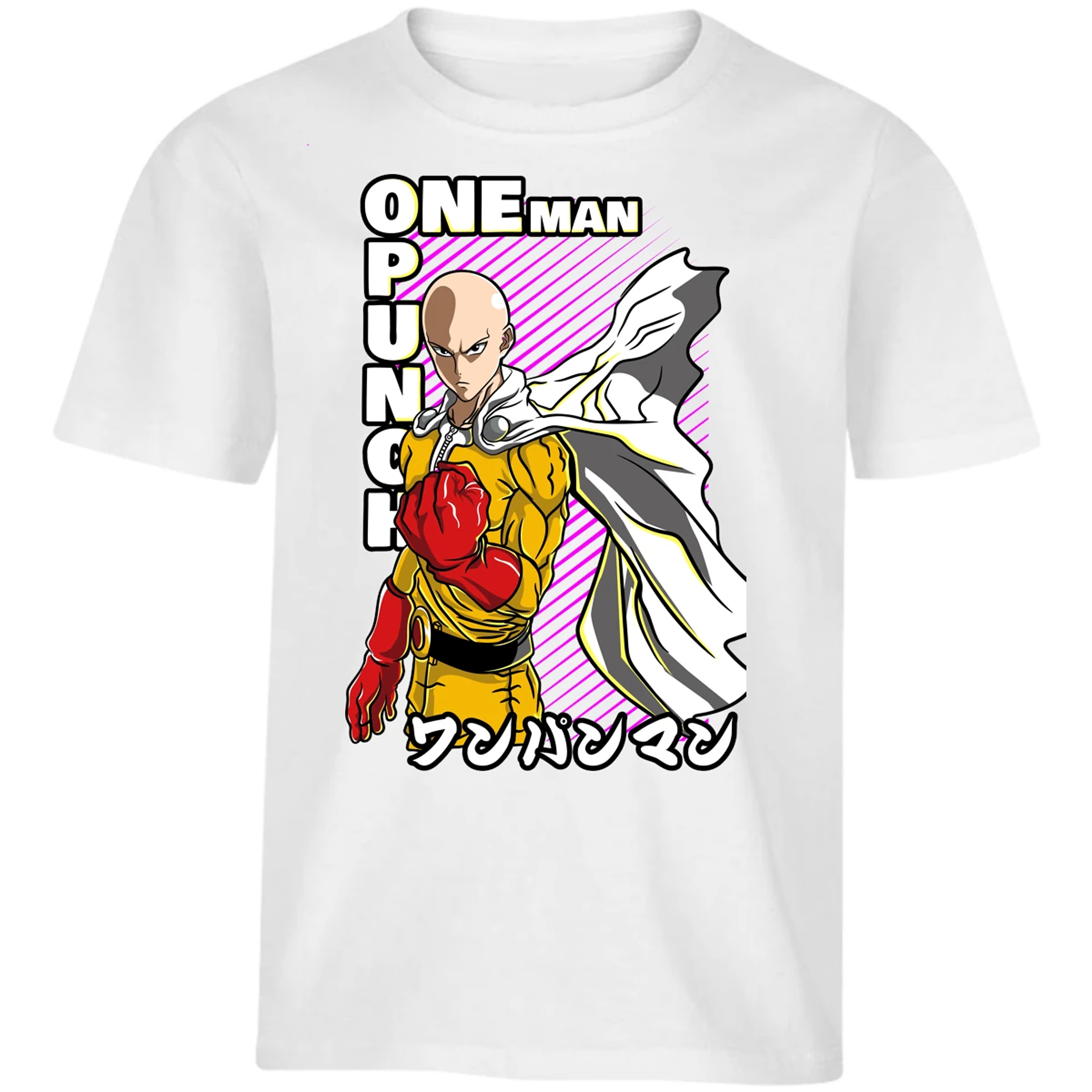 Playera One Punch Man Saitama para Niño 3
