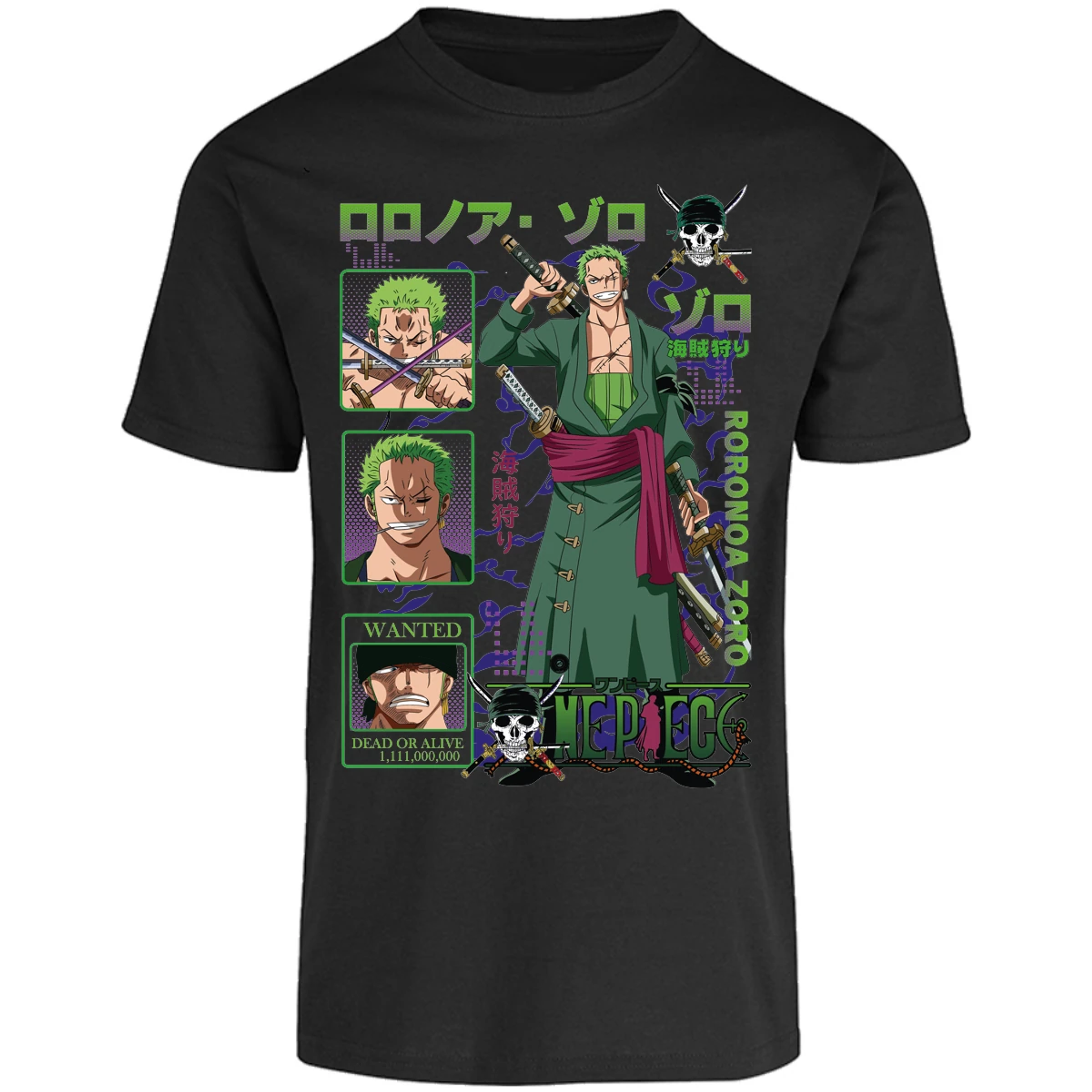 Playera One Piece Zoro One Piece para Adulto 43