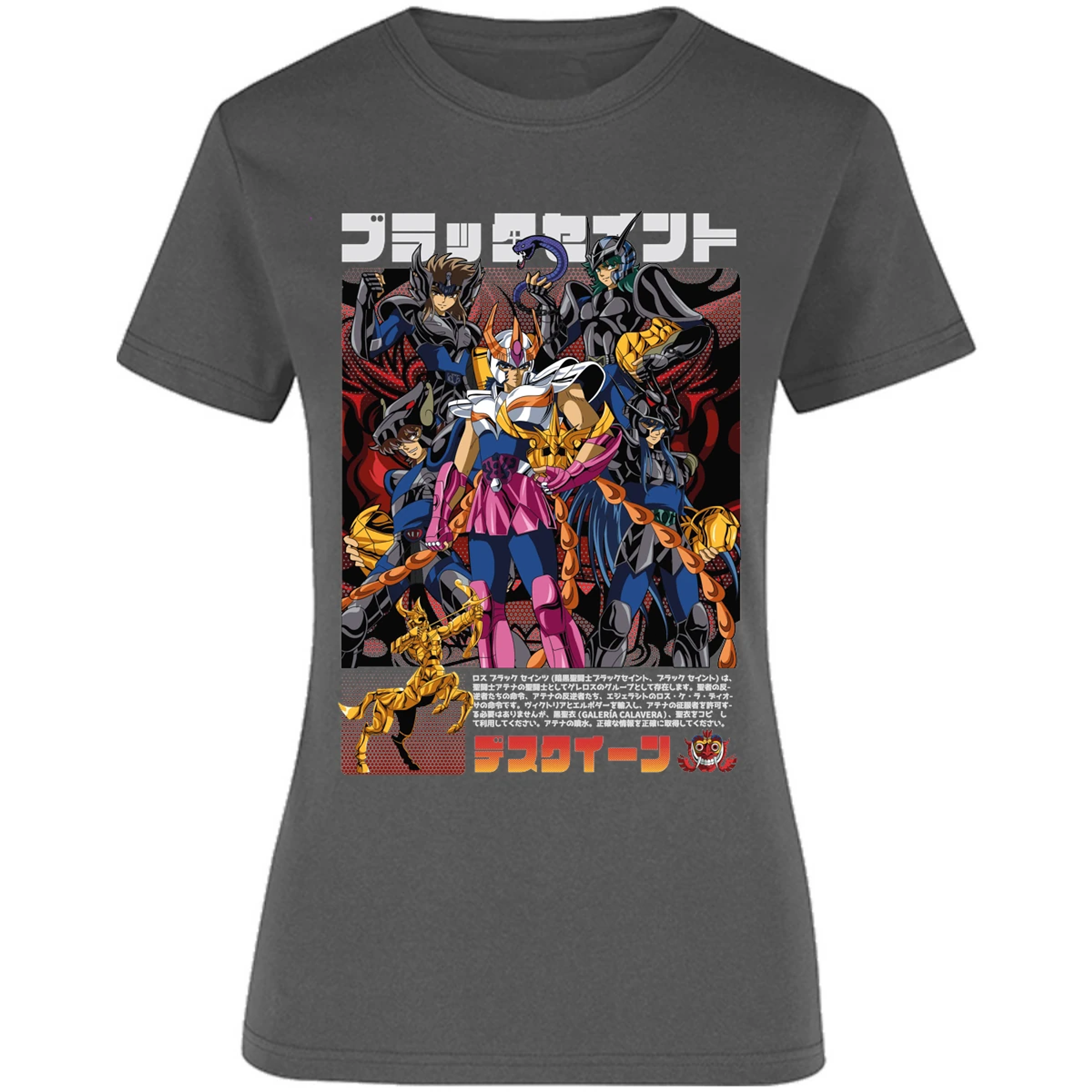 Blusa Saint Seiya Fenix Caballeros Negros Blusa para Mujer 15