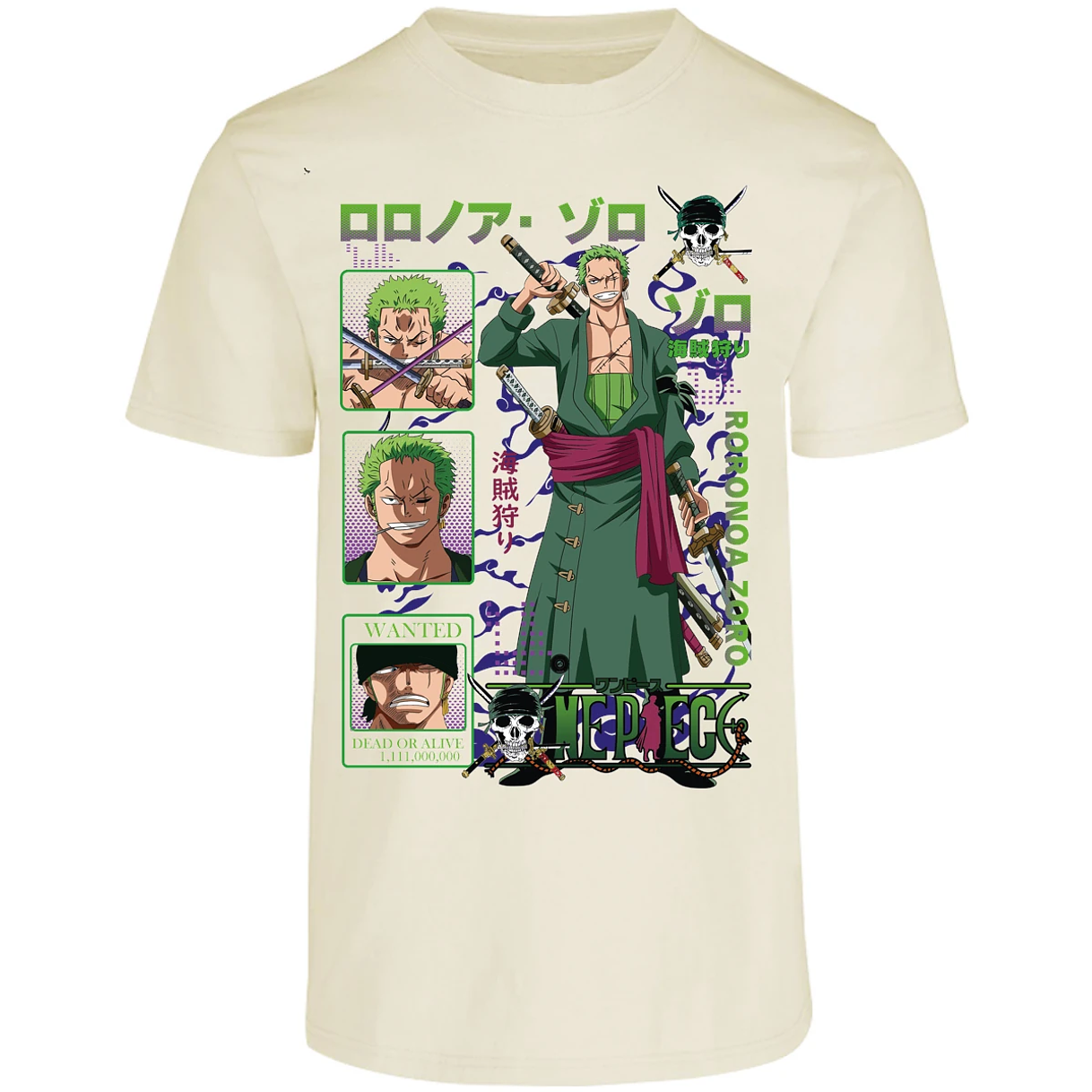Playera One Piece Zoro One Piece para Adulto 1