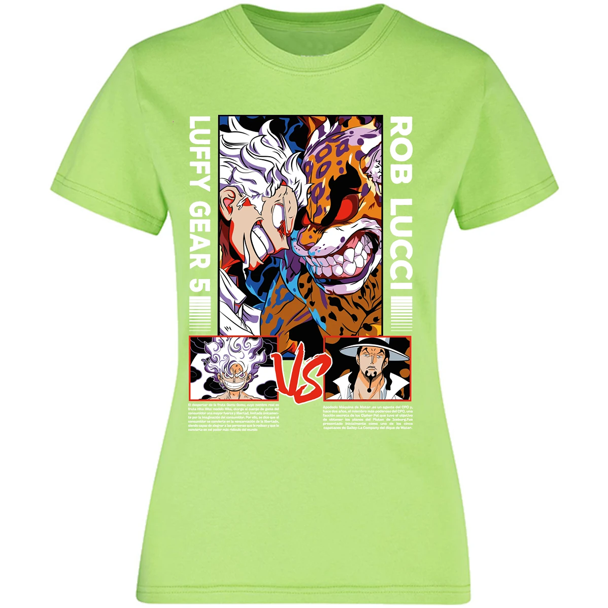 Blusa One Piece Luffy Vs Rob Lucci Blusa para Mujer 28