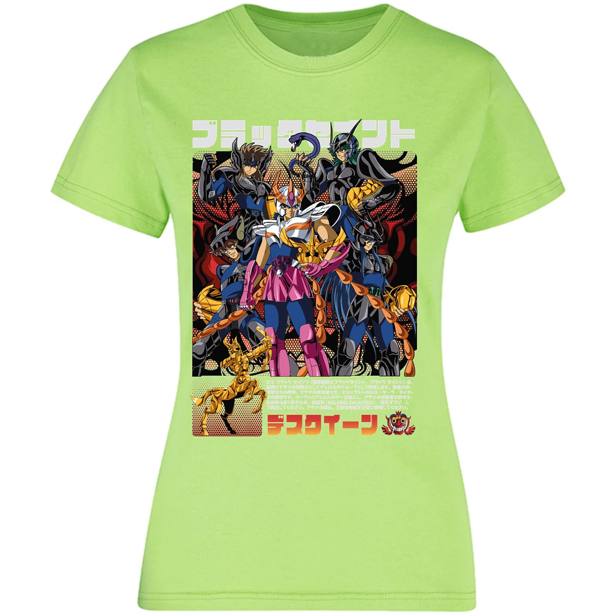 Blusa Saint Seiya Fenix Caballeros Negros Blusa para Mujer 9