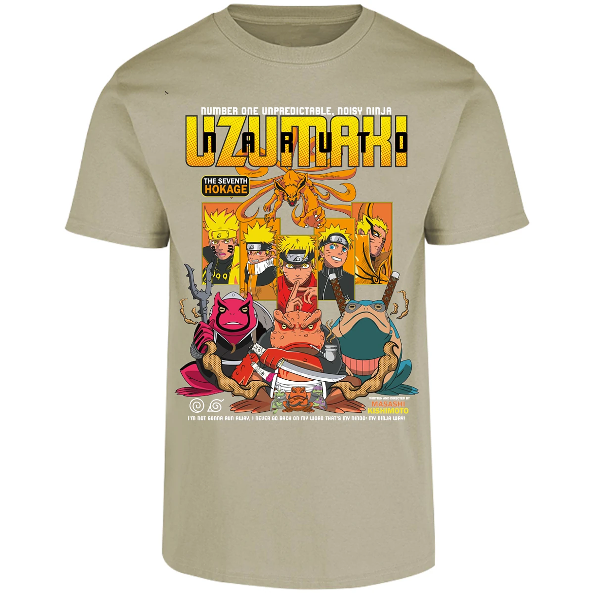 Playera Naruto Naruto Anime para Adulto 9