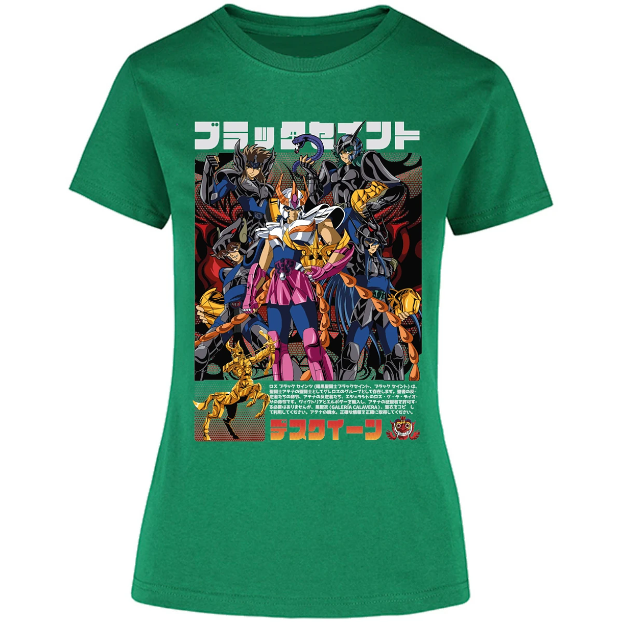Blusa Saint Seiya Fenix Caballeros Negros Blusa para Mujer 10