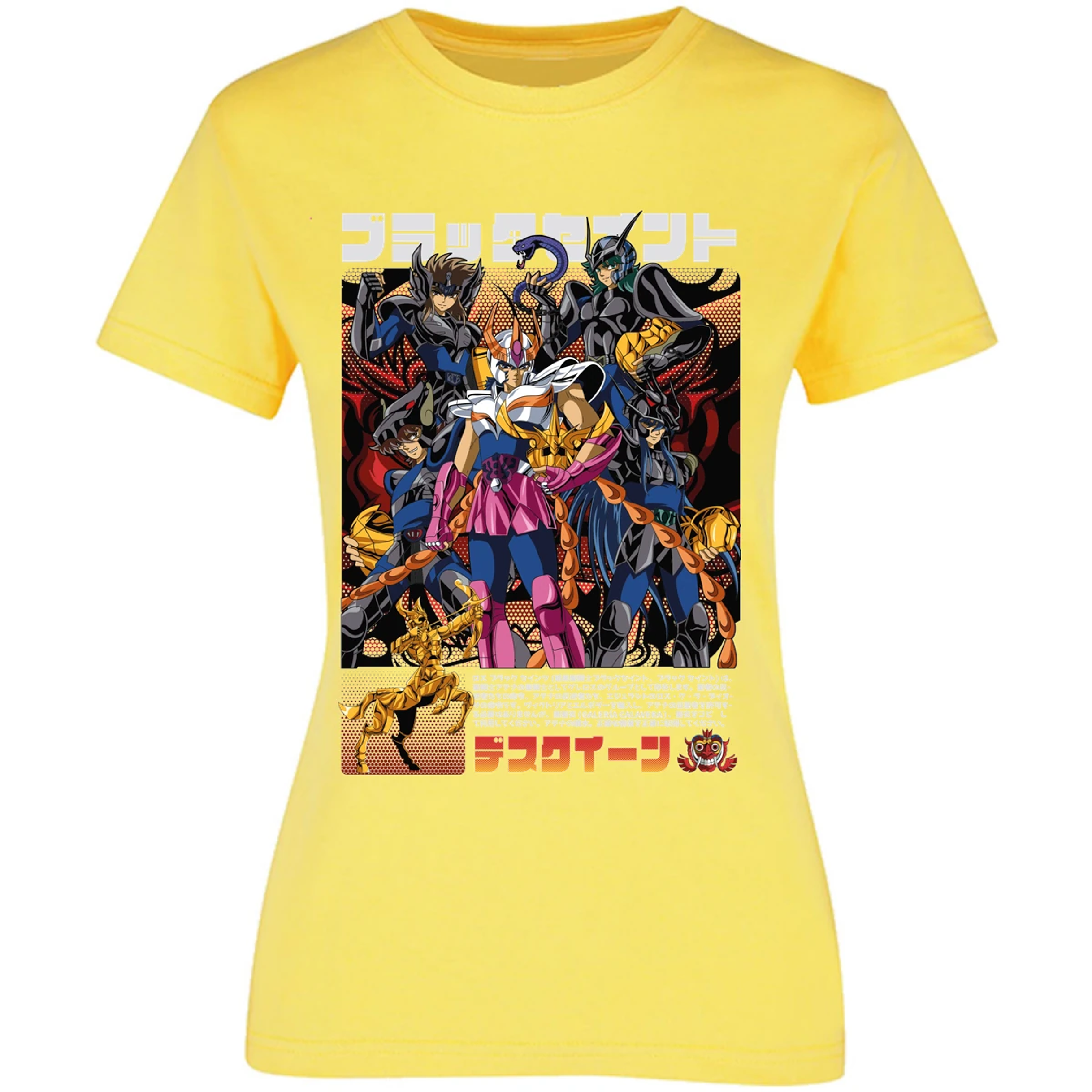 Blusa Saint Seiya Fenix Caballeros Negros Blusa para Mujer 2